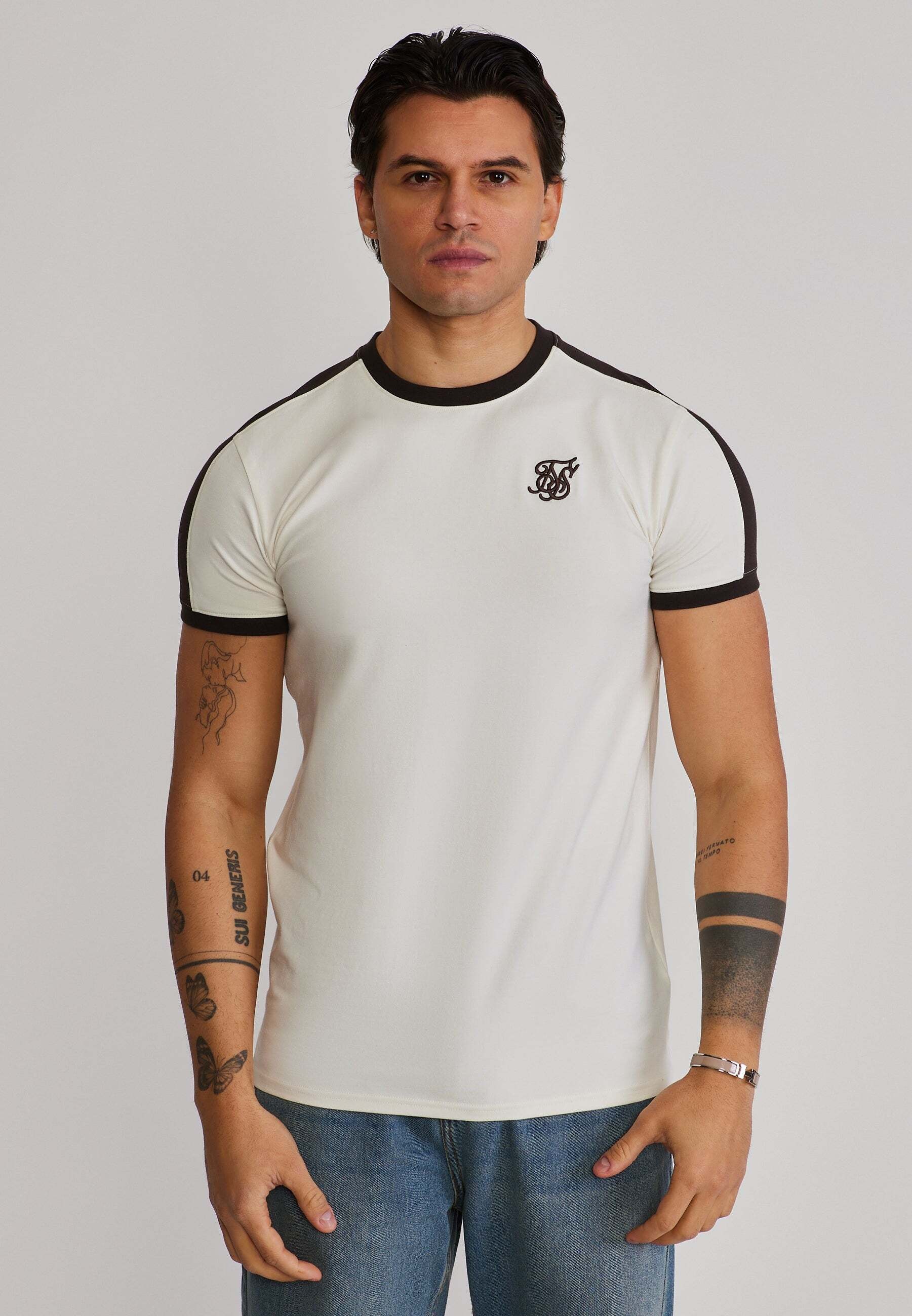 Siksilk T-Shirt »Siksilk T-Shirt Stripe Ringer«