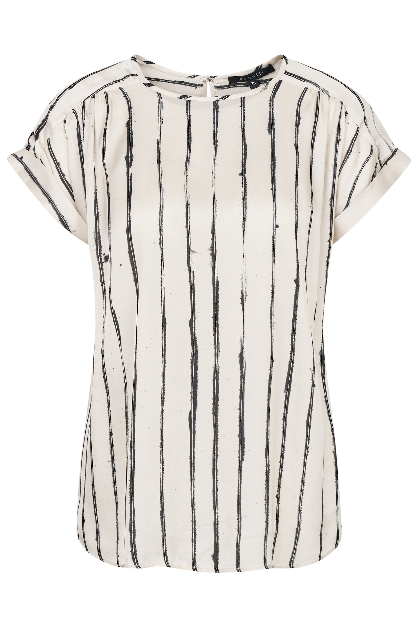 bugatti Blouse à manches courtes mit Streifenprint