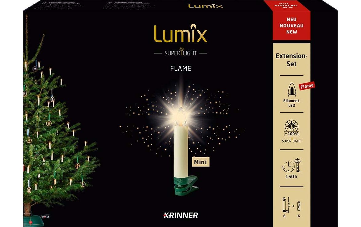 lumix Christbaumkerzen »Baumkerze SuperLight« 6 Stk.-flammig