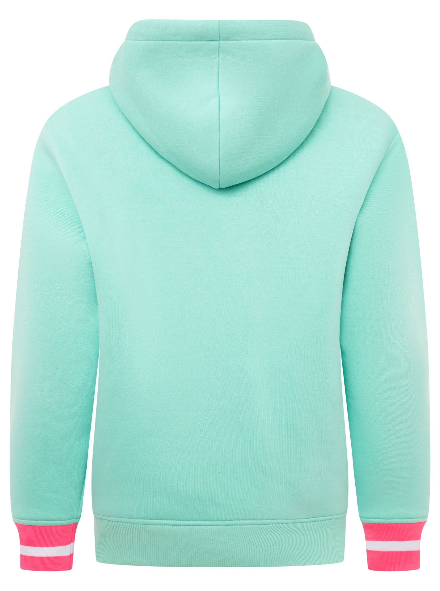 Zwillingsherz Hoodie »"Glücklich am Meer"«, mit Pailletten, Kapuze und kontrastfarbigen Bündchen
