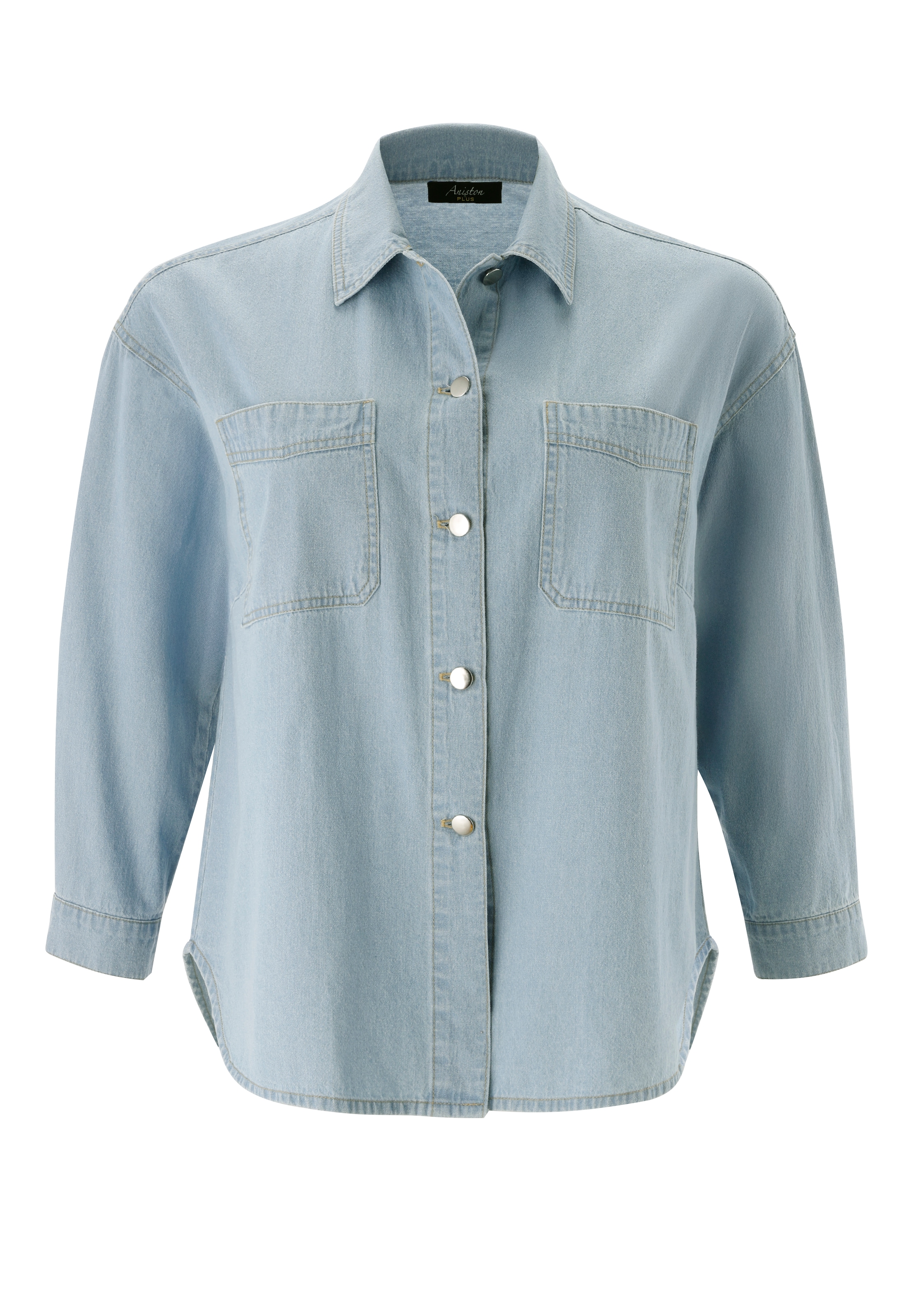 Aniston PLUS Blouse en jean grosszügig geschnitten - NEUE KOLLEKTION