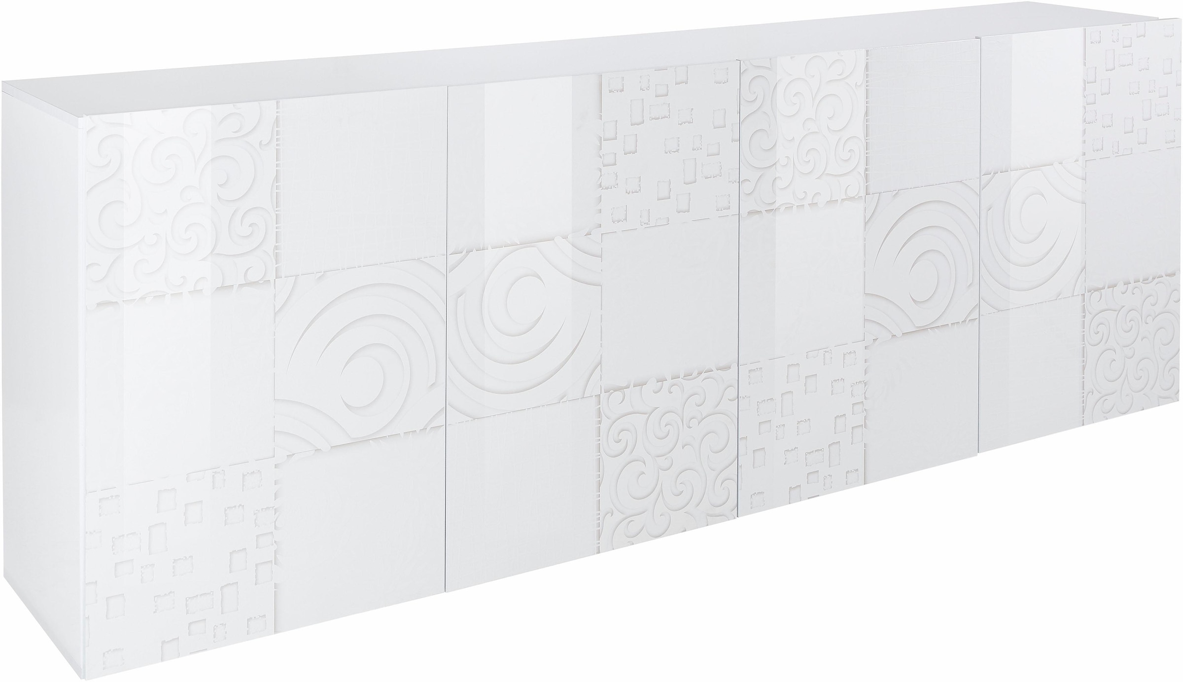 Home affaire Sideboard »Miro« Breite 241 cm mit dekorativem Siebdruck