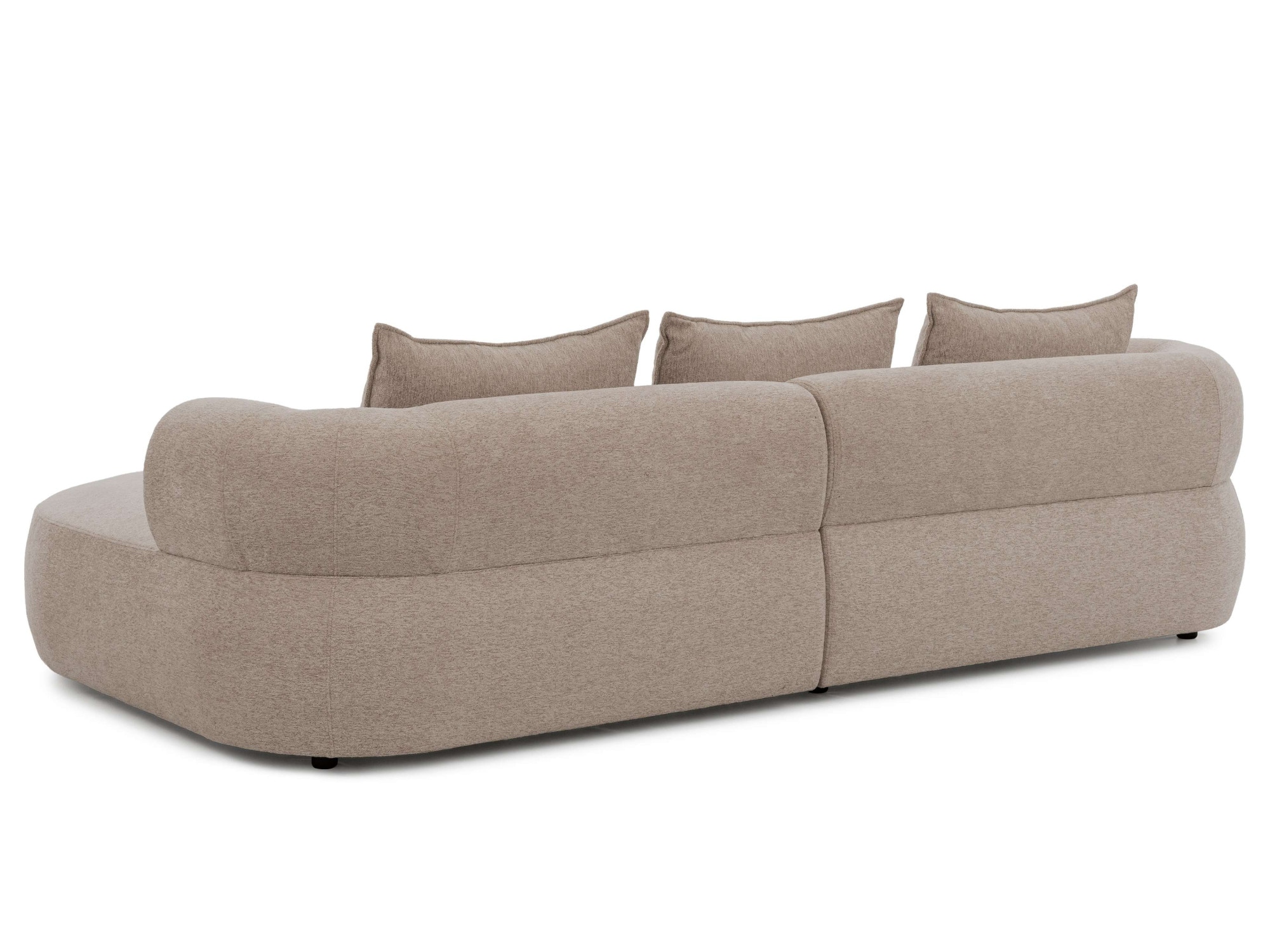 Home affaire Canapé d'angle »LUSSAC L-Form Design-Sofa mit Zierkissen, Masse B/T/H: 257/159/78 cm« grand confort d'assise et design moderne, canapé sans fonction lit
