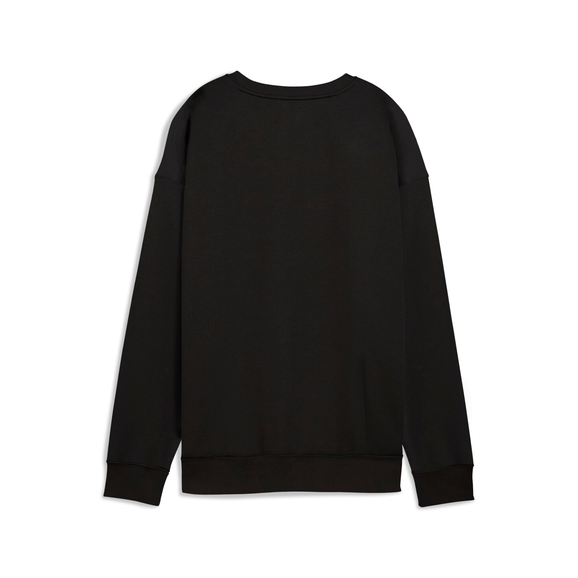 PUMA Langarmshirt »ESS SMALL NO. 1 LOGO RELAXED CREW FL« Langarm, gerader Abschluss, Rundhalsausschnitt, aus Fleece-Material