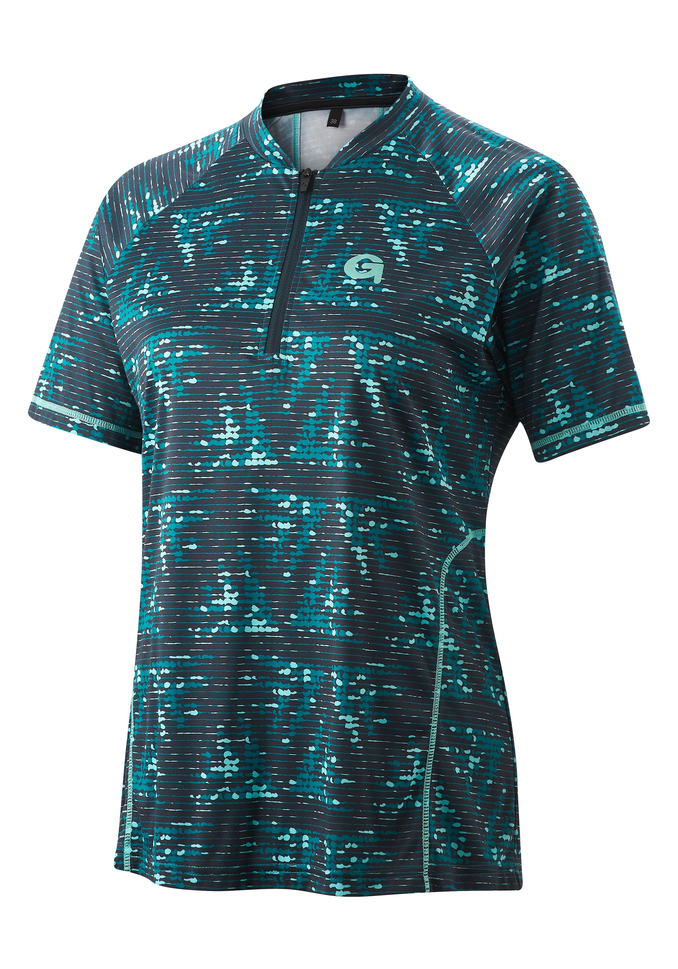 Gonso Maillot de cyclisme »TRELA« Damen Radshirt kurzarm, atmungsaktives Fahrradtrikot mit Rückentasche