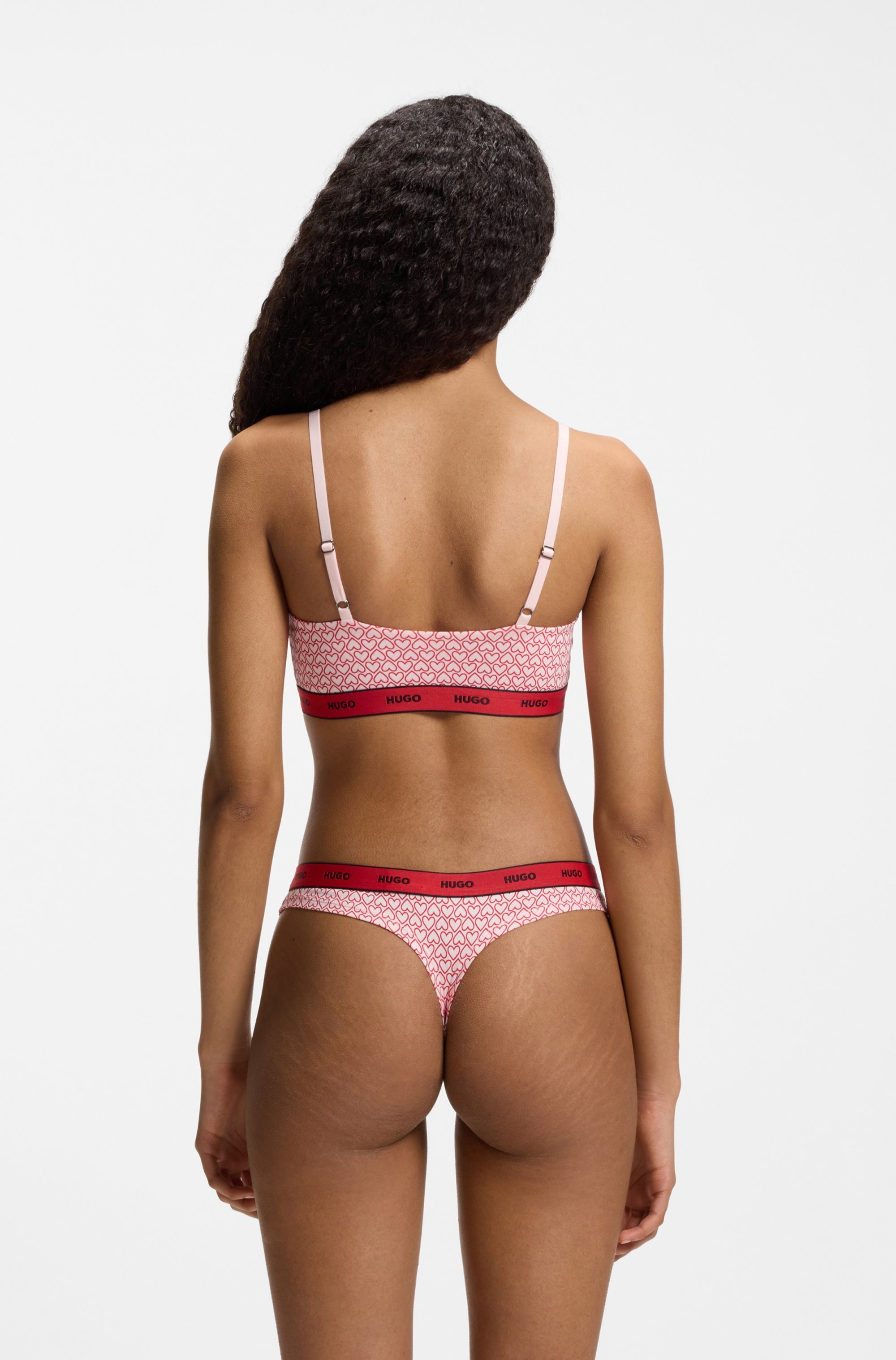 HUGO Underwear String »TRIPLET THONG DESIGN« 3 Stk. wiederholendes Logo am Bund