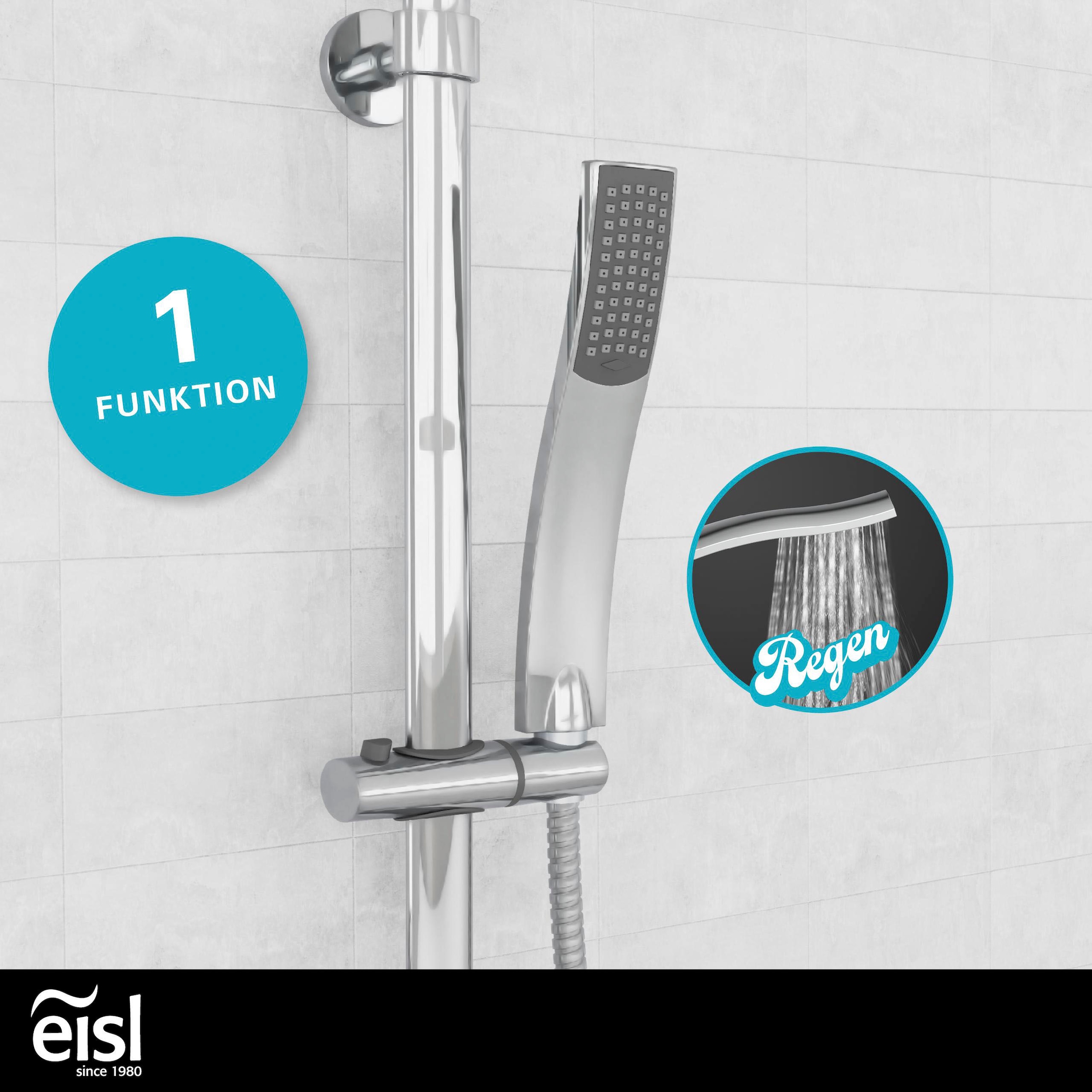 Eisl Duschsystem »STILOVAL« Regendusche ohne Armatur, Duschsystem mit Kopfbrause und Handbrause