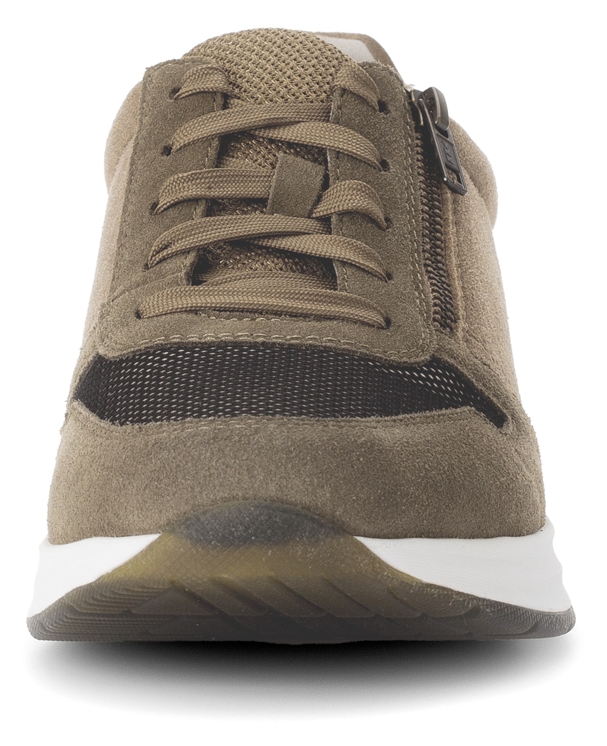 rollingsoft Baskets compensées  , chaussure de loisirs, chaussure basse, chaussure à lacets avec fermeture éclair extérieure, largeur G