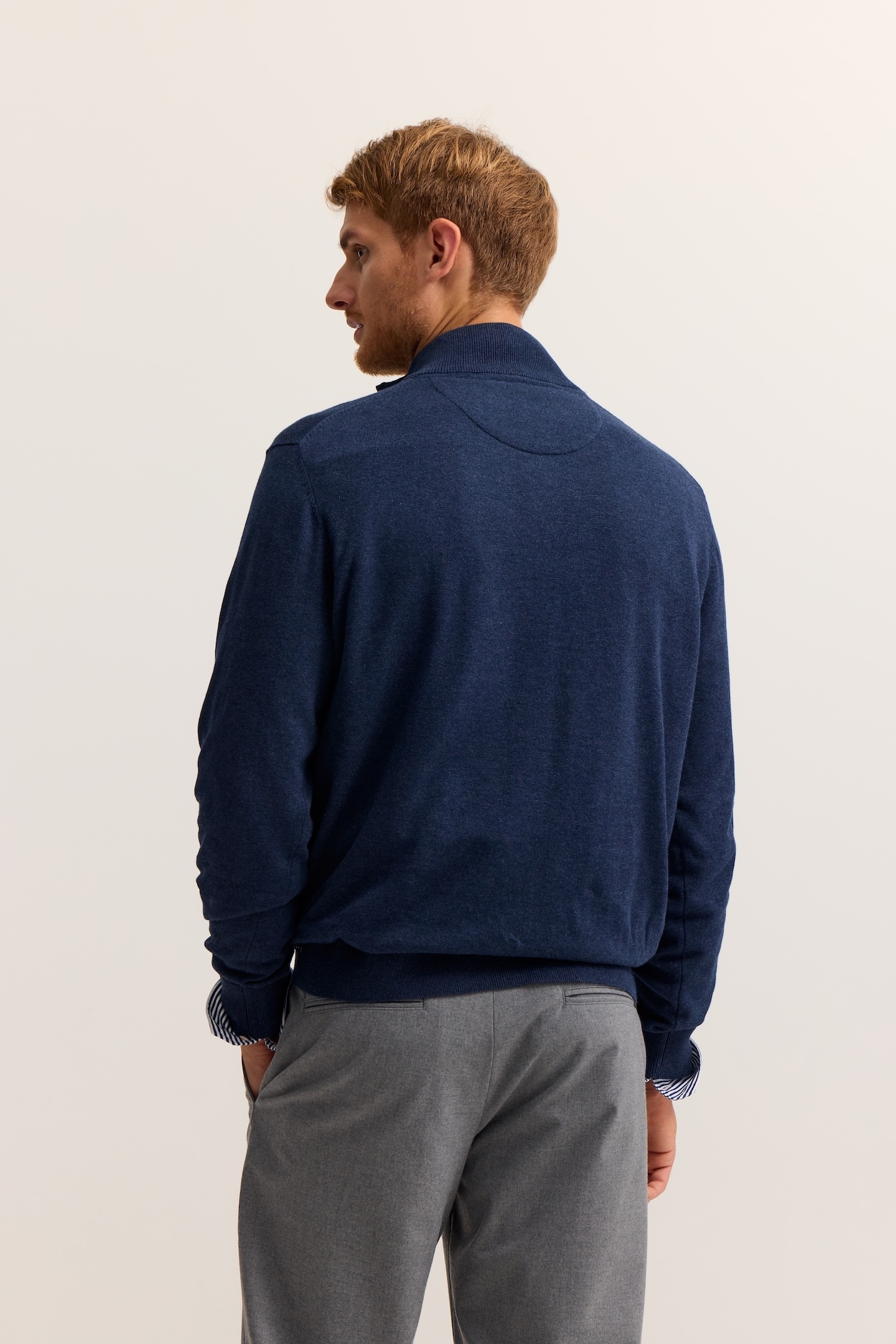 bugatti Troyer »Regular Fit« aus Baumwolle mit Reissverschluss