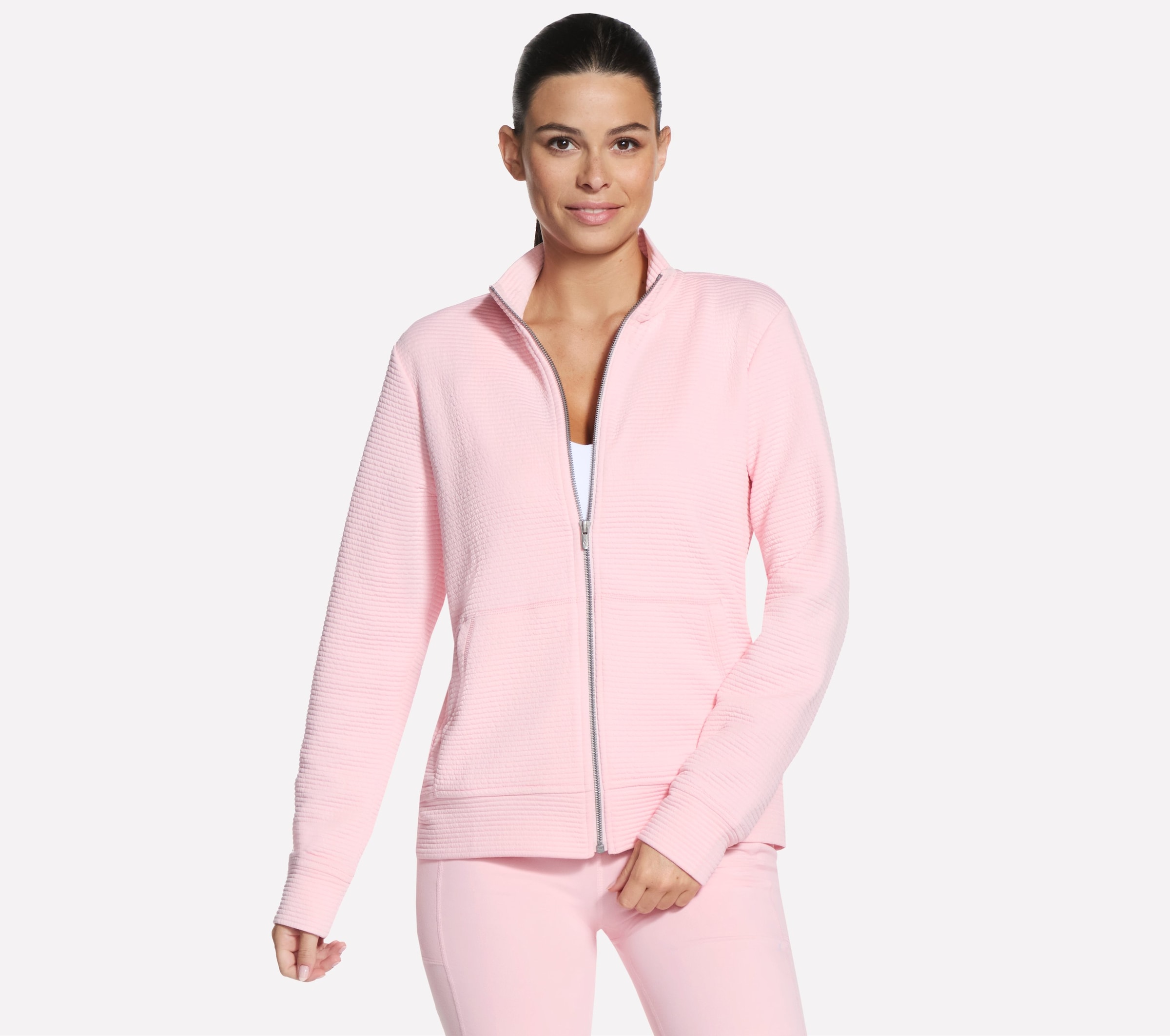 Skechers Veste d'entraînement »Women's Jacket« Skech-Sweats™ polaire douce, col montant, poche kangourou divisée