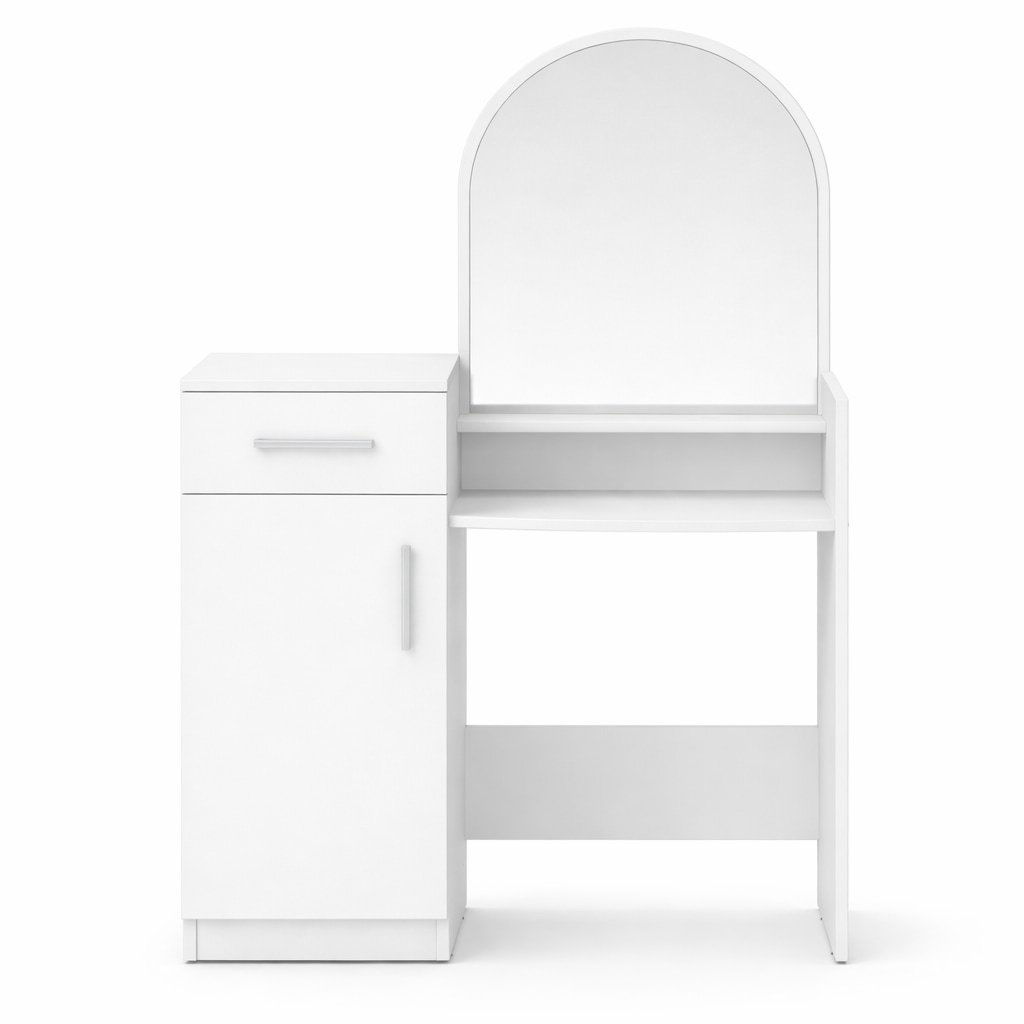 GOODproduct Schminktisch »Trympo 1, Kosmetiktisch, Frisiertisch, Schminkkommode, Toilettentisch« Schminktisch mit Spiegel und Stauraum (1 Schublade, 1 Tür)