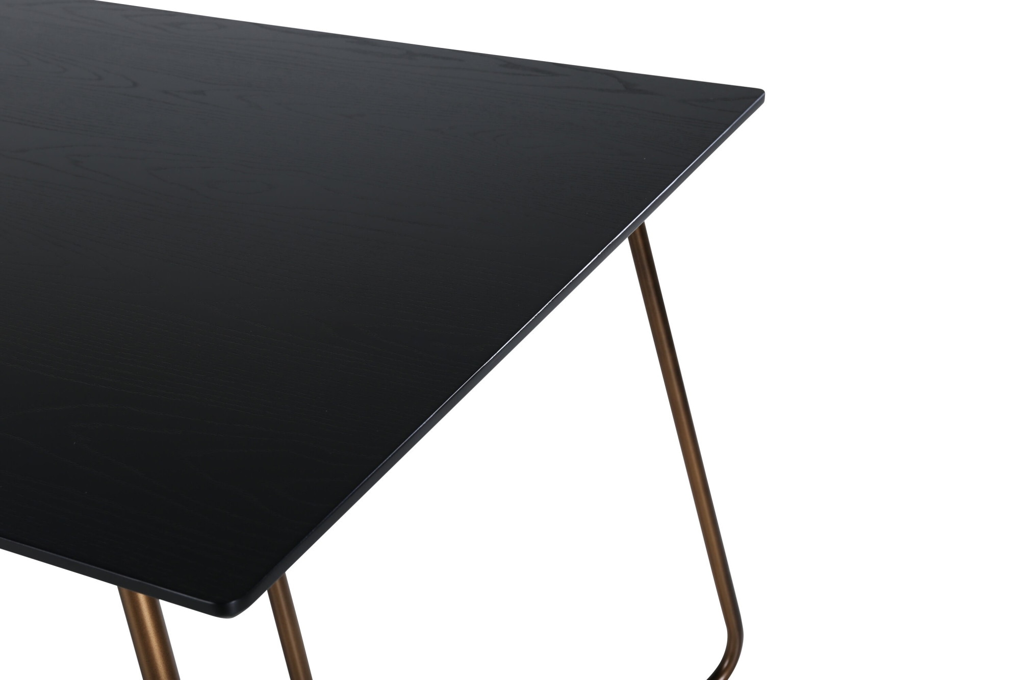 Venture Home Esstisch »Petra, rechteckiger Esstisch mit Holzfurnier, 190 × 90 cm« Esszimmertisch, MDF, Holzfurnier-Optik, Eisenbeine, rechteckig, modern