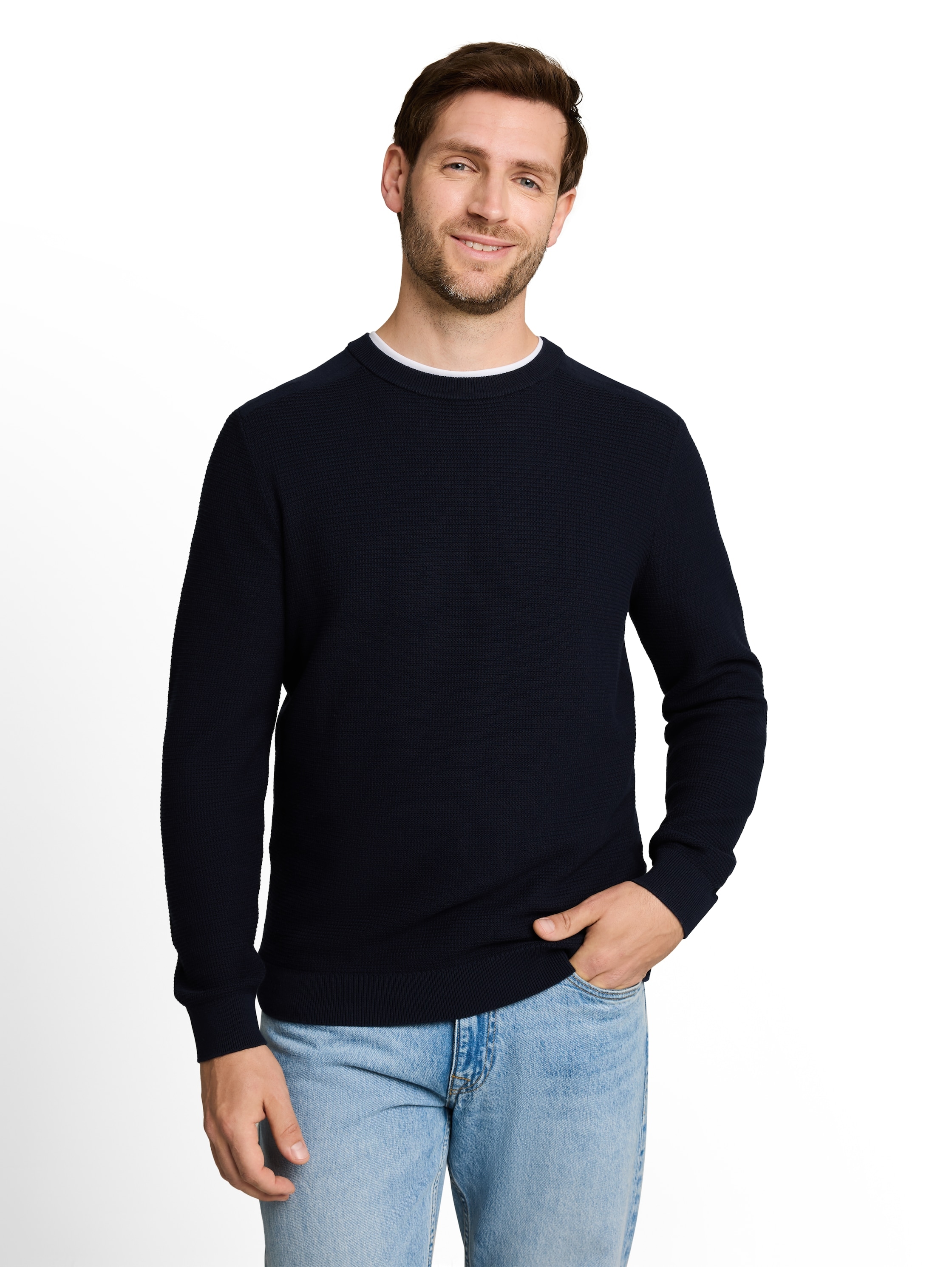 TOM TAILOR Pull en tricot avec col rond