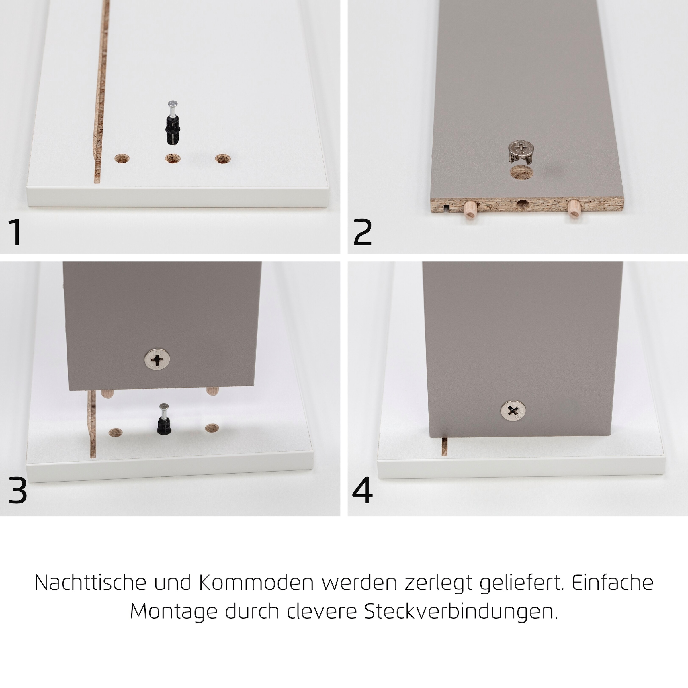 rauch Schubkastenkommode »Highboard Sideboard Kommode MONTCLAR Frontauswahl Dekor/Hochglanz/Glas« in 2 Breiten: 40 oder 80 cm / Höhe 100 cm, inkl. Soft-Close-Funktion,  mit 5 geräumigen Schubladen, viele Griffvarianten MADE IN GERMANY