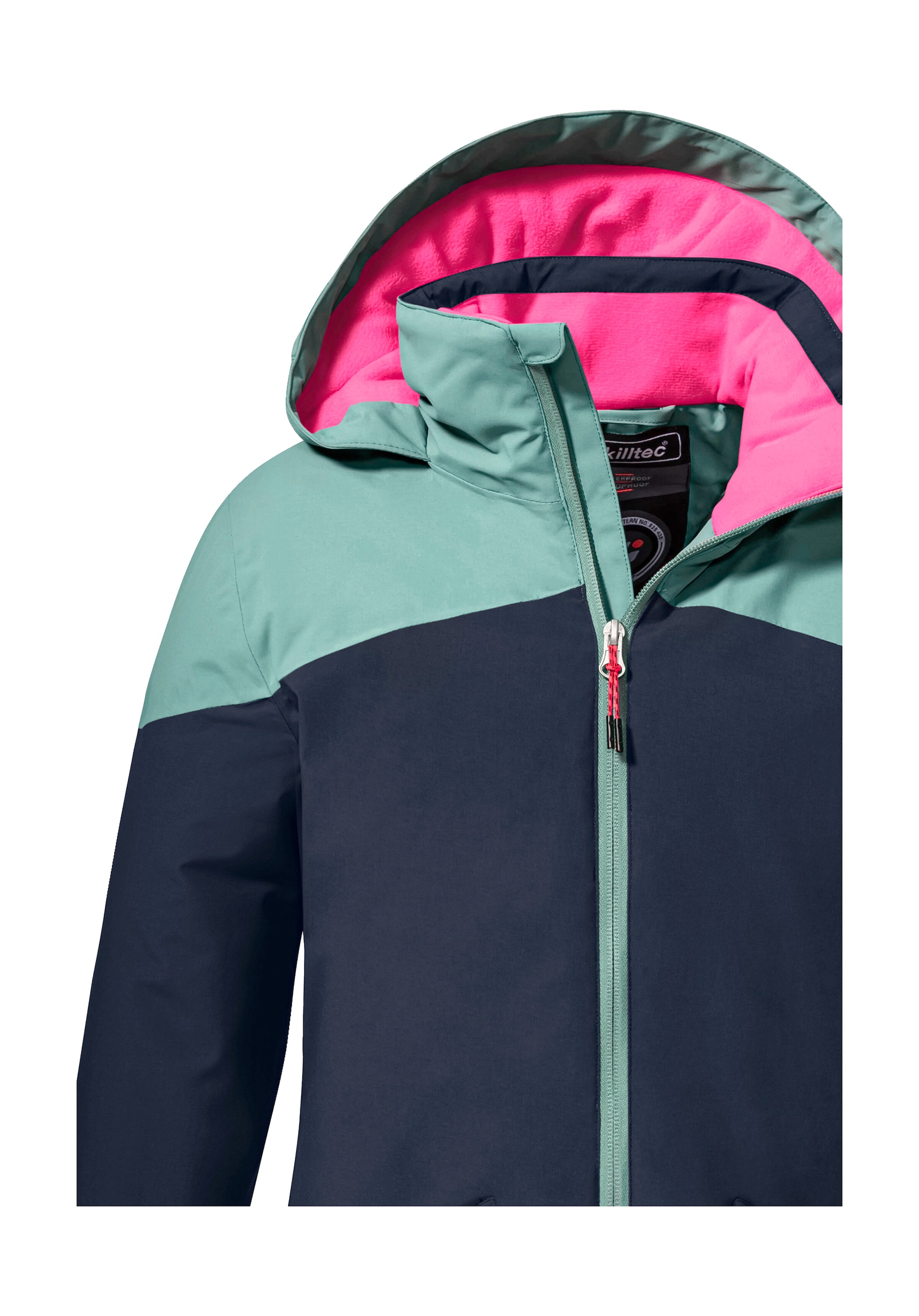 Killtec Outdoorjacke »KOW 195 GRLS JCKT« Wasserdichte Winterjacke mit Colourblock, verstellbaren Details
