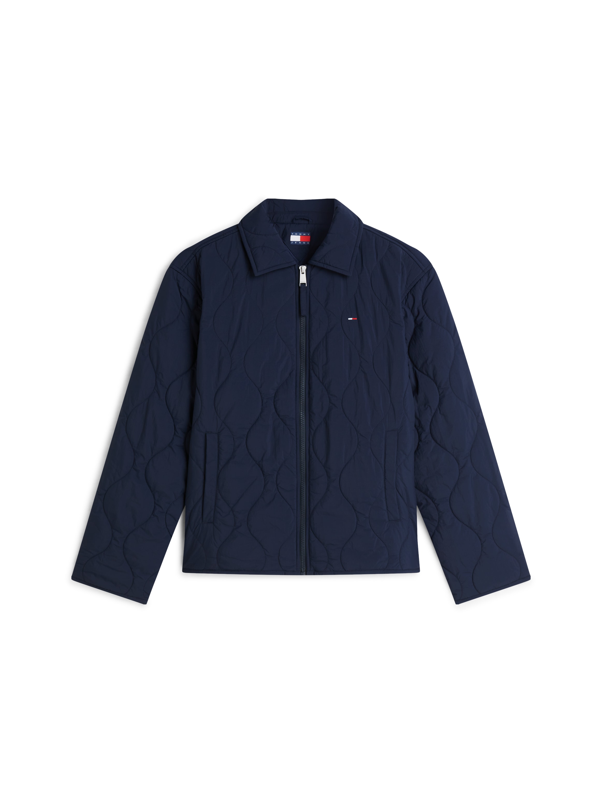 Tommy Jeans Veste matelassée »TJW COACH COLLAR QUILTED JACKET« fibre synthétique, broderie drapeau