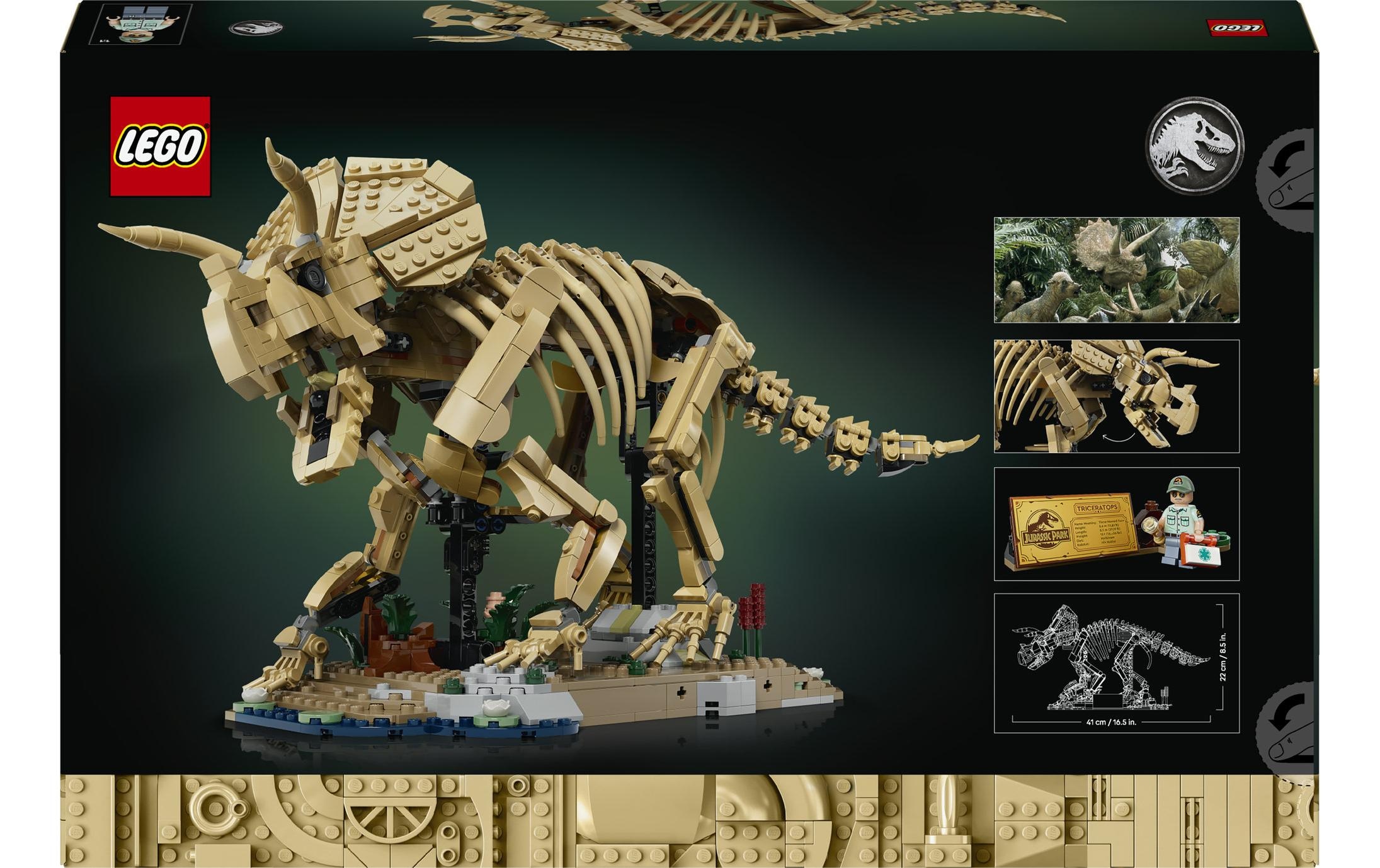 LEGO® Konstruktionsspielsteine »Dinosaurier-Fossilien: Triceratops (77985), LEGO Jurassic World« Made in Europe