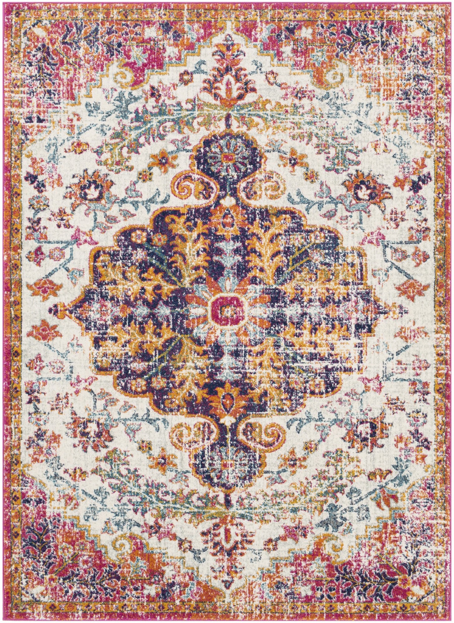Livabliss Tapis »MUNICH« Rectangulaire 11,43 mm Höhe Tapis oriental vintage style bohème
