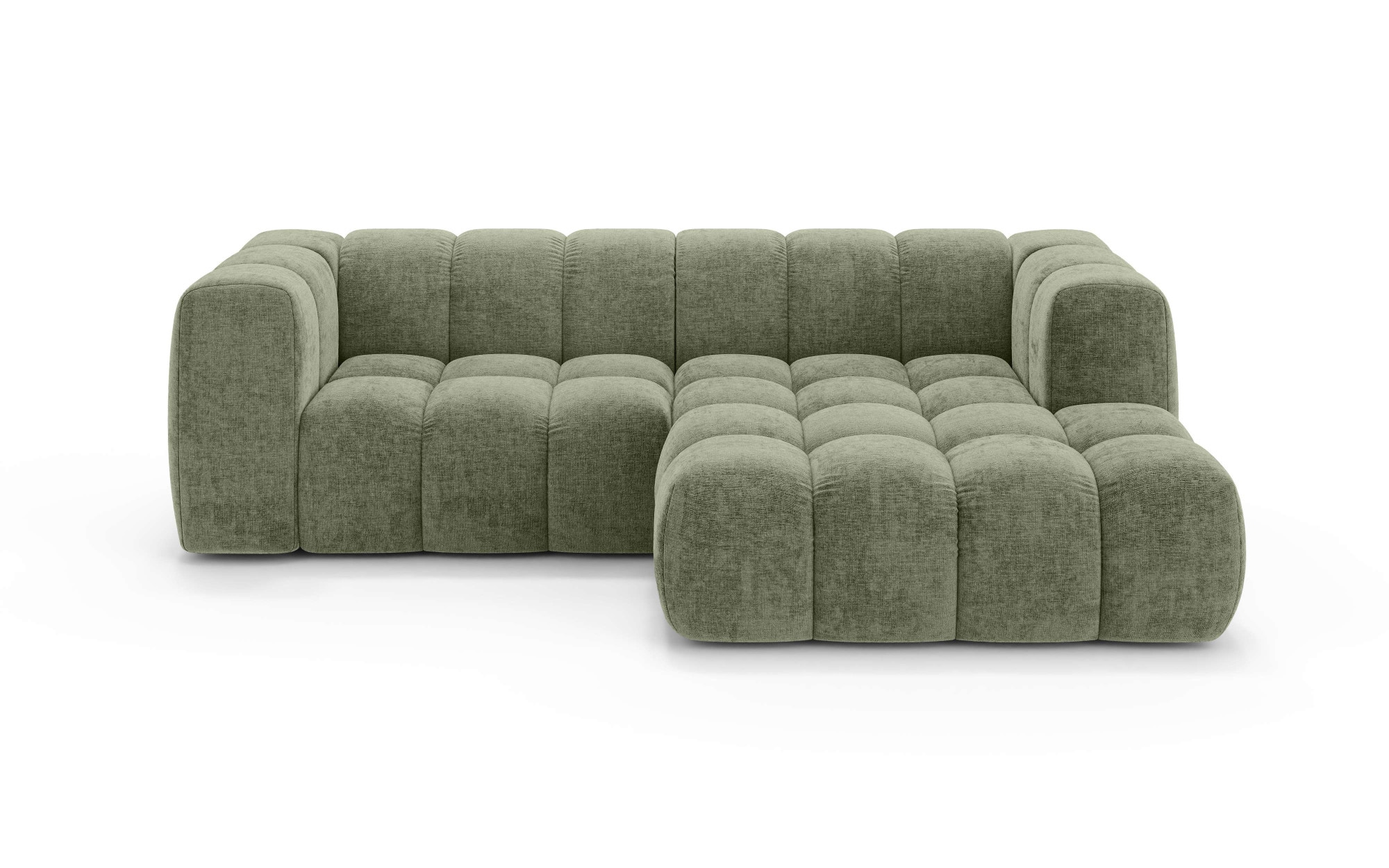 homsy by Ana Johnson Canapé d'angle »»L« BOUBELLE L-Form, Design-Sofa, Bubble-Optik, Breite 247 cm« hoher Sitzkomfort dank Wellenunterfederung, L Sitztiefe 63 cm