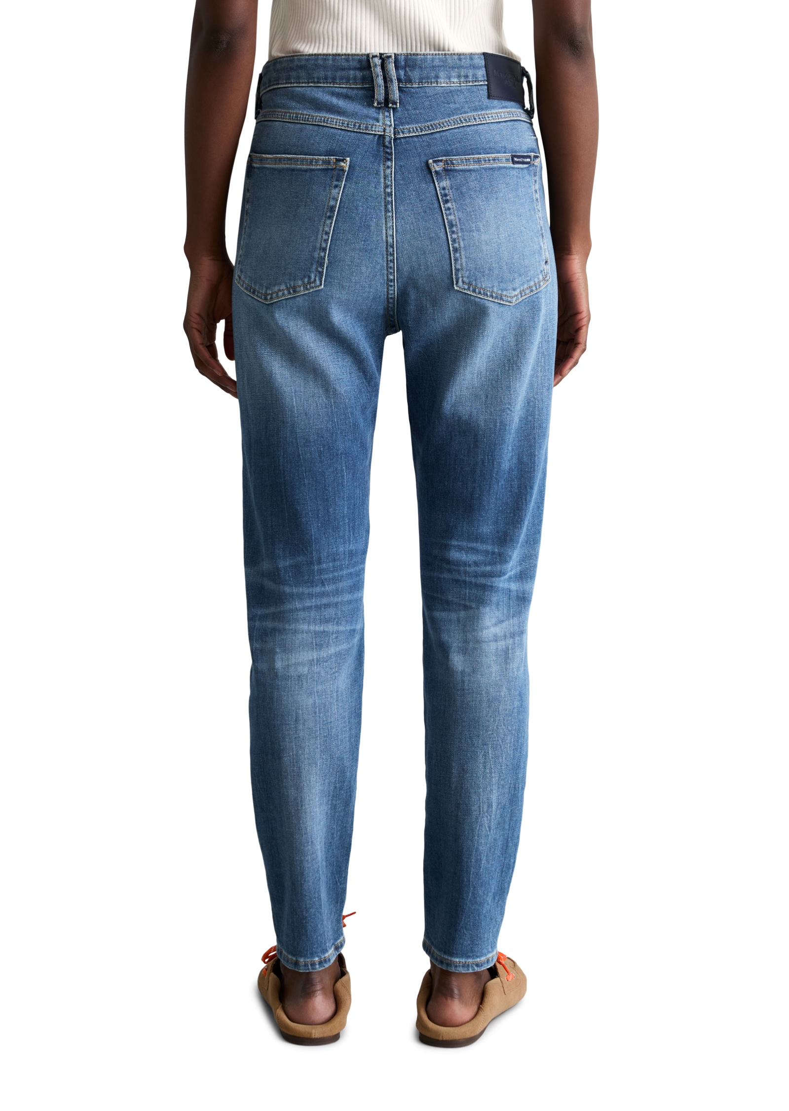 Marc O'Polo DENIM Boyfriend-Jeans »Freja« in heller Waschung