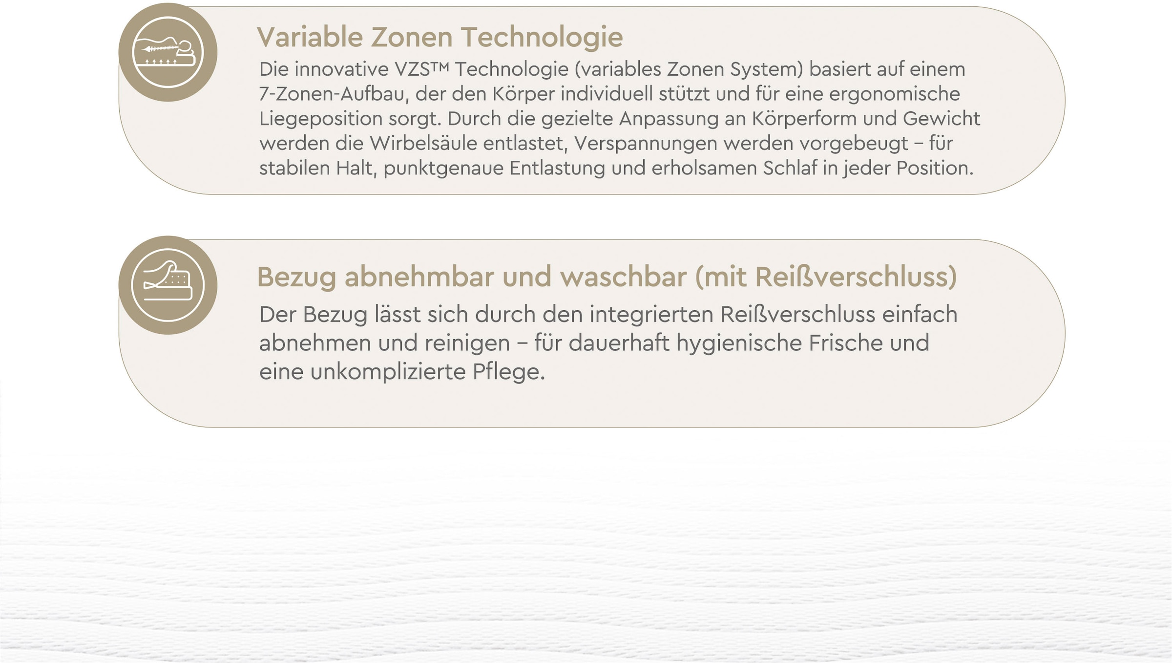 Yatas Bedding Komfortschaummatratze »Royal Comfort 7, Matratze 90x200, 140x 200 cm & weitere Grössen« 22 cm hoch Raumgewicht: 28 kg/m³ 1 Stk. tlg. 7-Zonen, H2 / H3, wendbar, ergonomisch, atmungsaktiv
