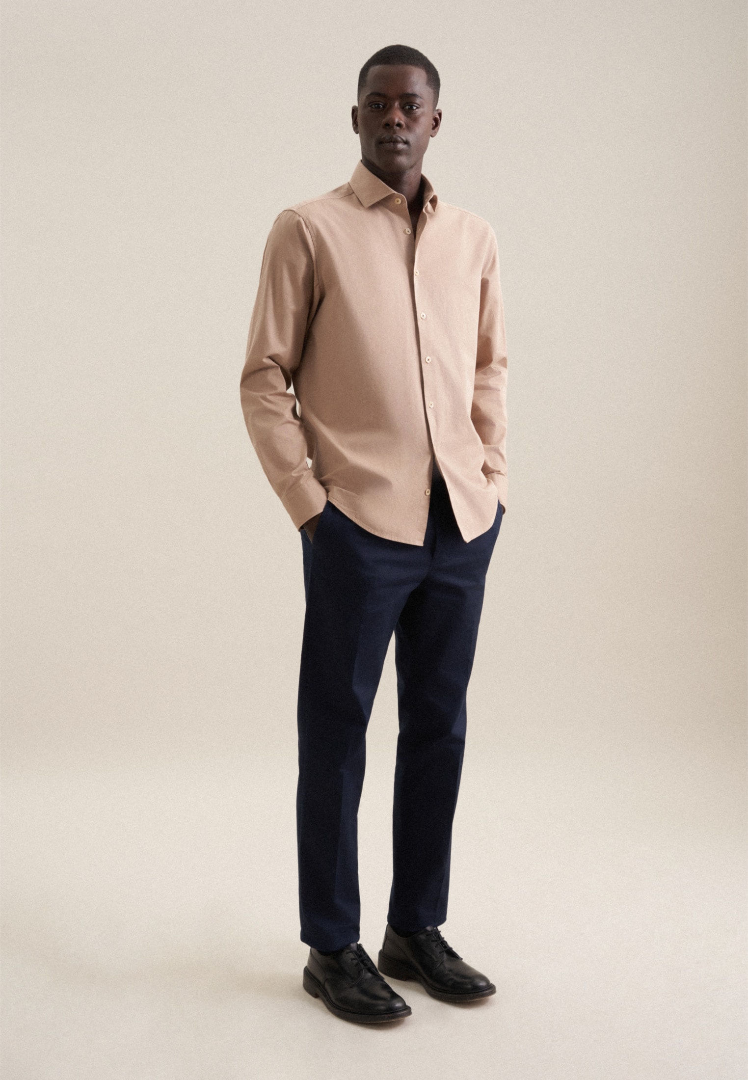 seidensticker Businesshemd Regular 1/1 Kentkragen Uni