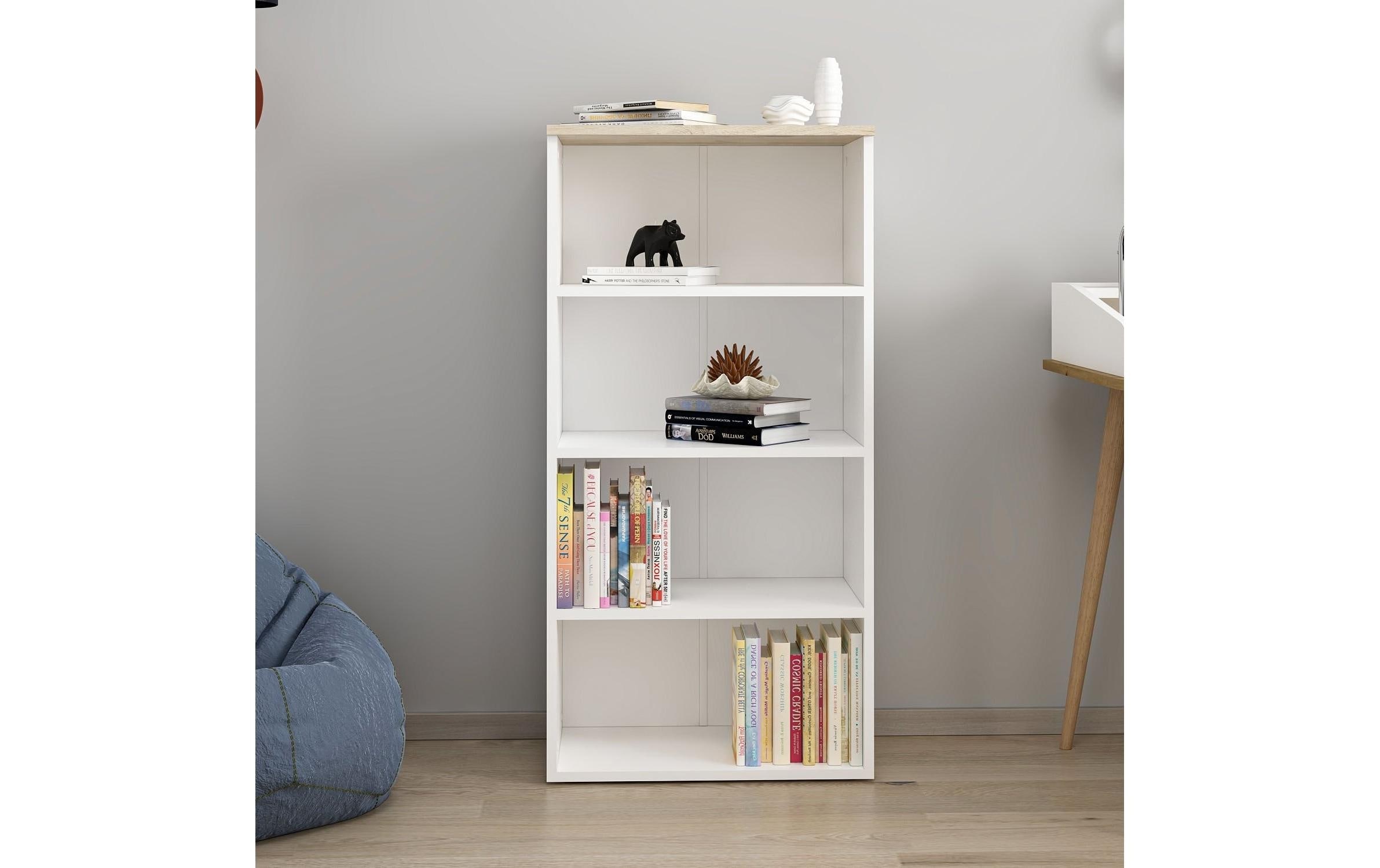 WOODY FASHION Étagère »Bella 65 x 120 x 35 cm, Weiss«