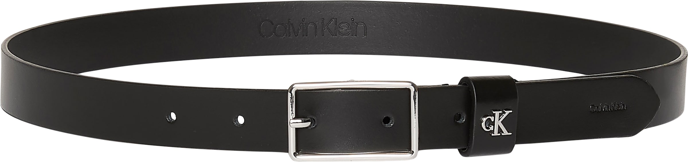 Calvin Klein Ledergürtel »SQUARE BUCKLE CK LOOP 25MM« Grössenverstellbar