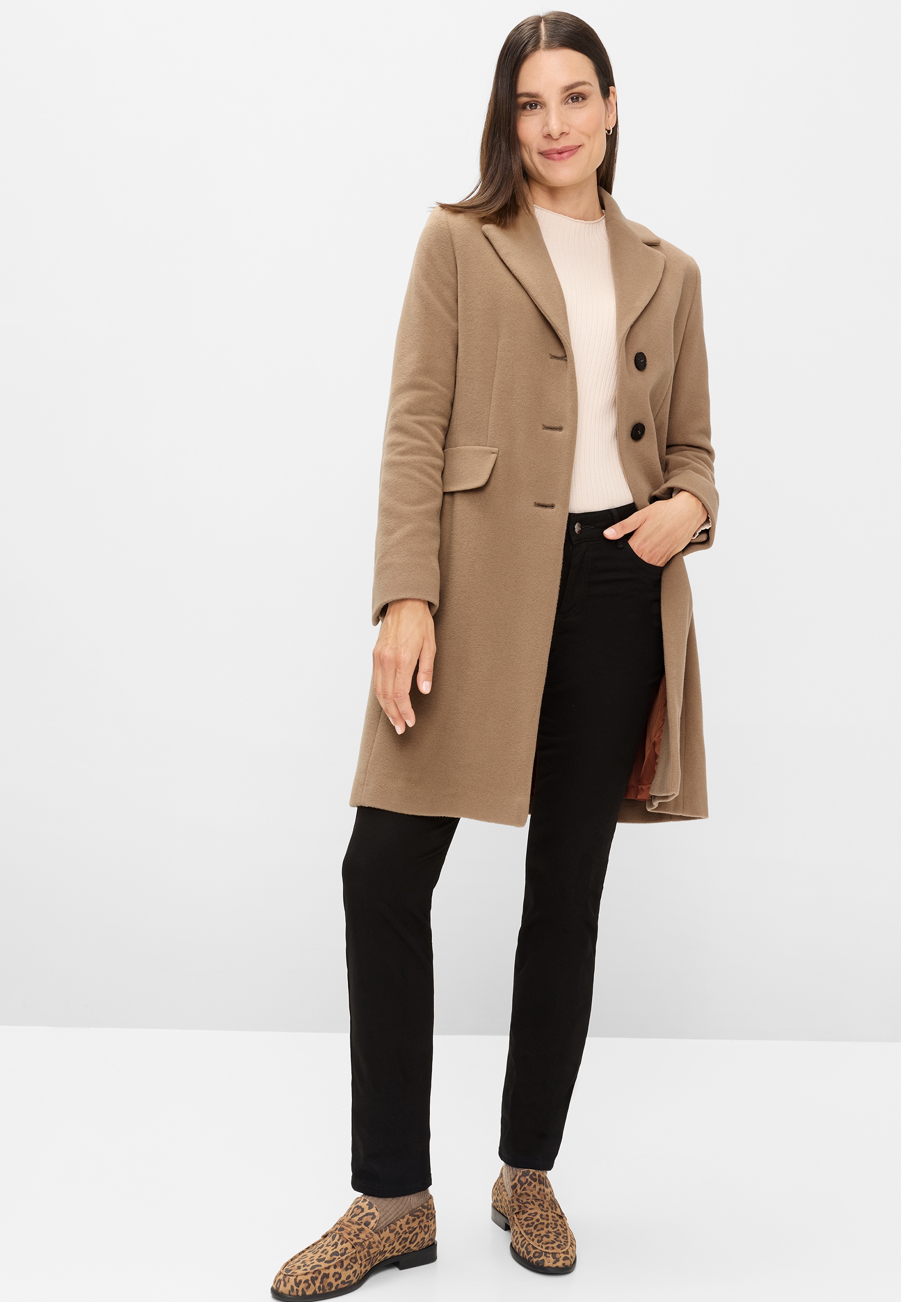 Fuchs Schmitt Manteau court mélange de laine avec proportion de cachemire