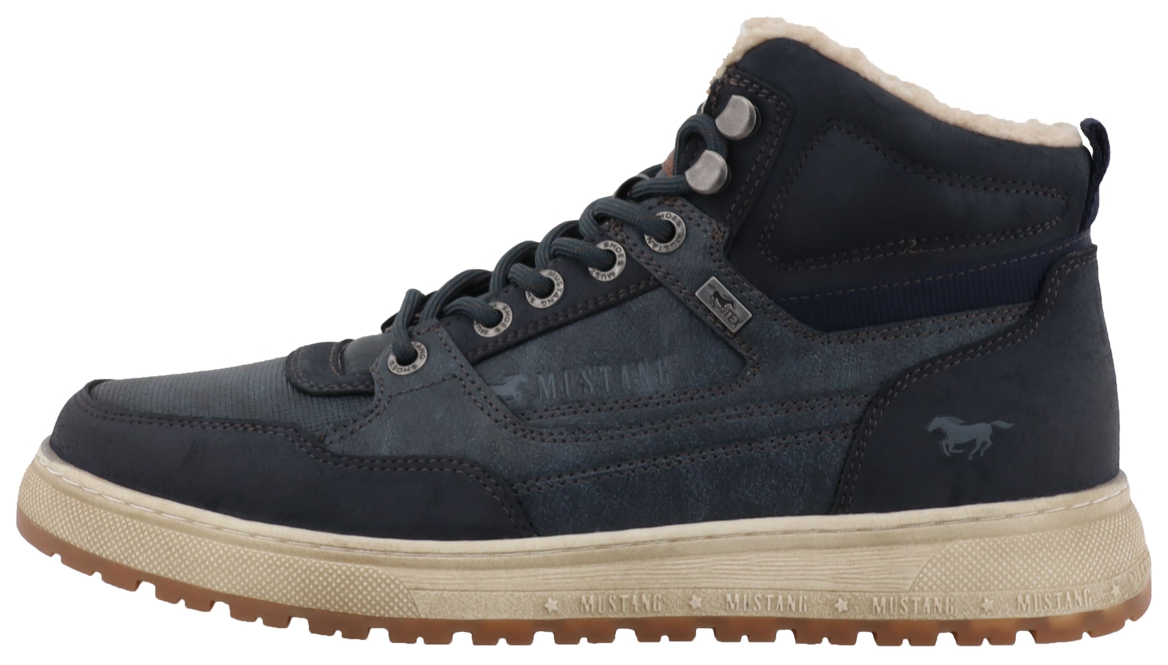 Mustang Shoes Bottes d'hiver »Puno«  baskets montantes, bottines à lacets avec doublure chaude