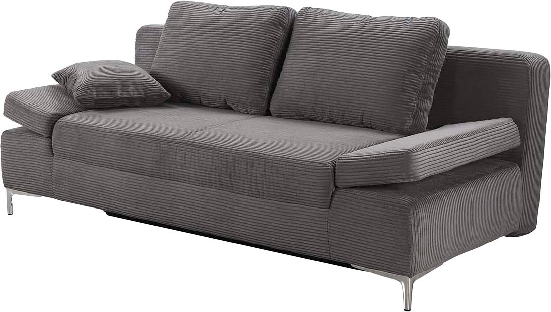 Jockenhöfer Gruppe Canapé-lit »Jano, B: 202 cm, Liegefl. 144x200 cm« mit Bettfunktion, Bettkasten, Armteilverstellung & 1 Zierkissen