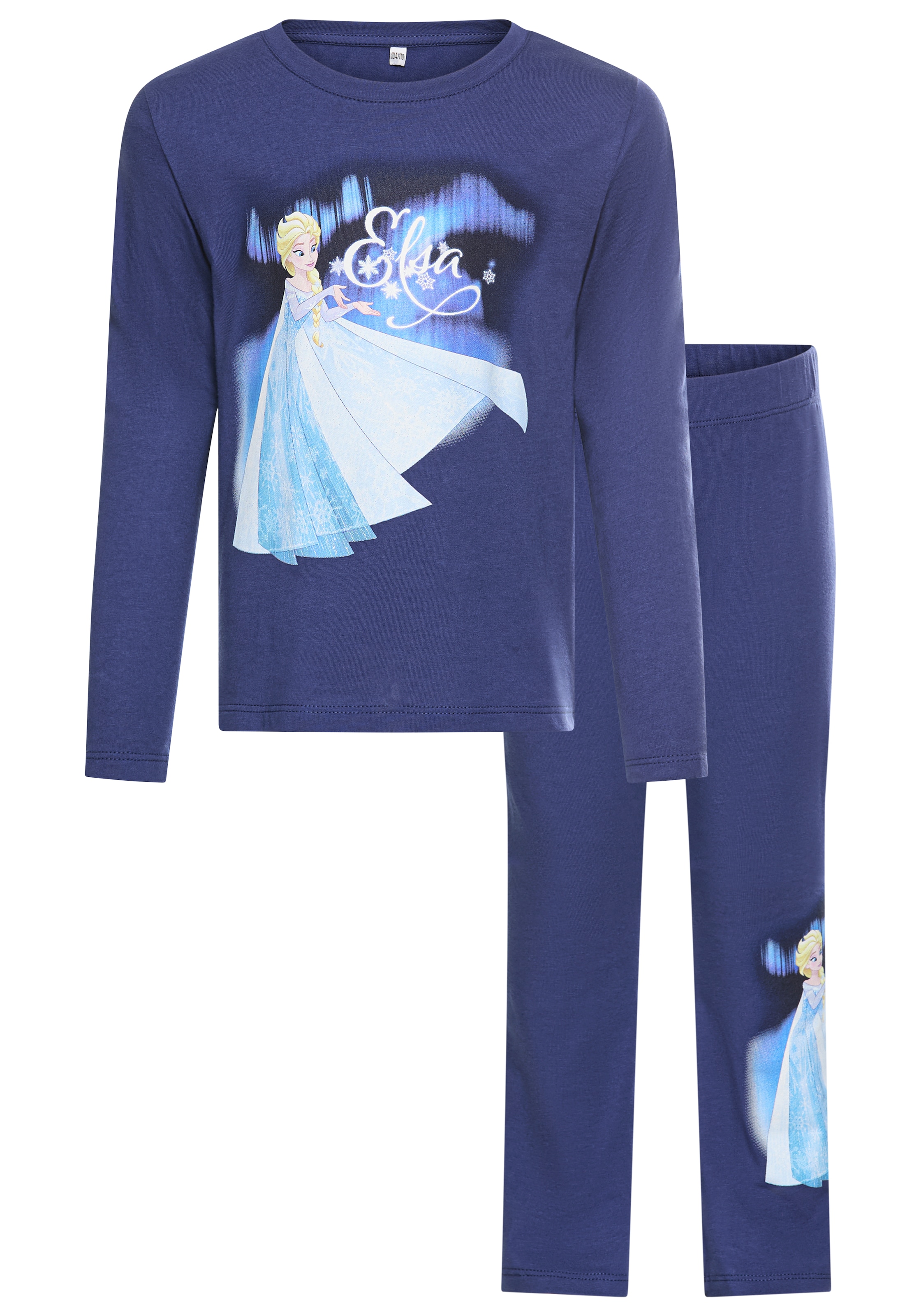 KIDSWORLD T-shirt à manches longues & leggings »Disney SET Frozen: ELSA« Set, 2 cuis tlg. Disney ELSA Drucke