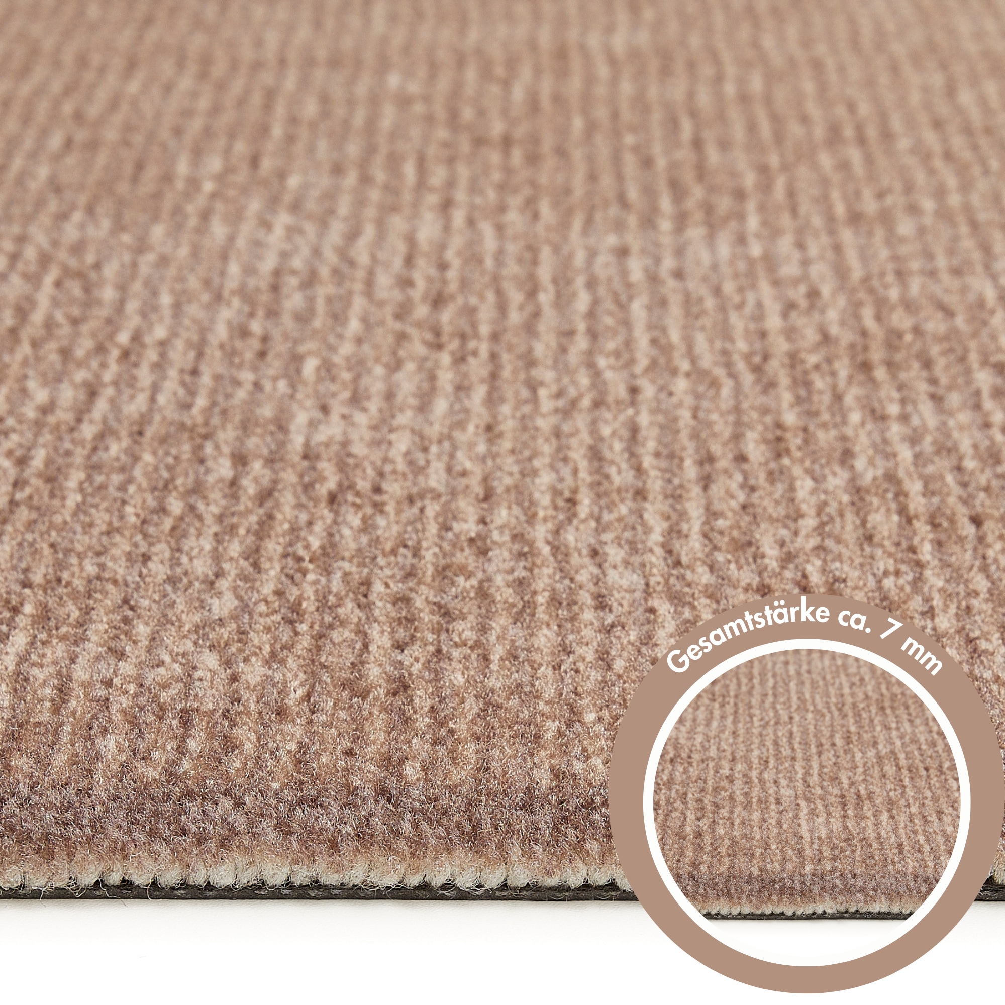 Barbara Becker Fussmatte »Gentle Schmutzfangmatte & Läufer, Made in Belgium« rechteckig 7 mm Höhe Schmutzfangteppich, Schmutzmatte, dezentes Streifen Design, waschbar