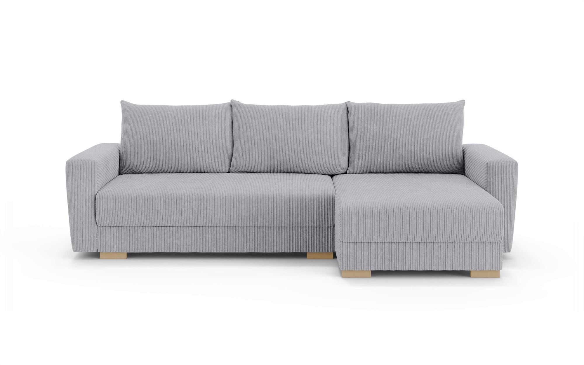 INOSIGN Canapé d'angle »MAGHERA universell Schlafsofa mit Bettkasten, Masse B/T/H: 255/142/84cm« L-Form mit Recamiere rechts oder links montierbar, hoher Sitzkomfort
