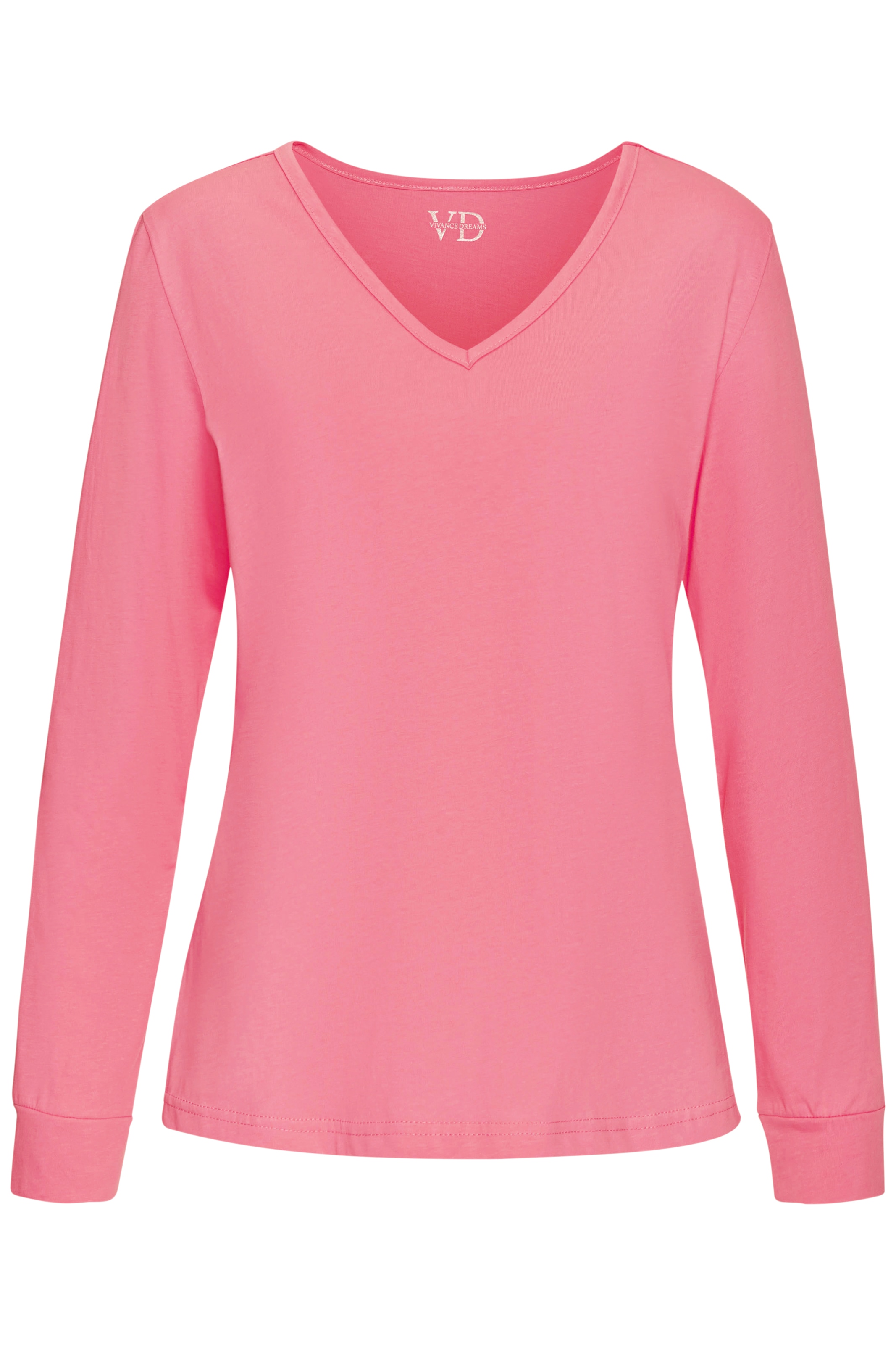 Vivance Dreams Haut de pyjama 1-teilig,  mit schönem V-Ausschnitt