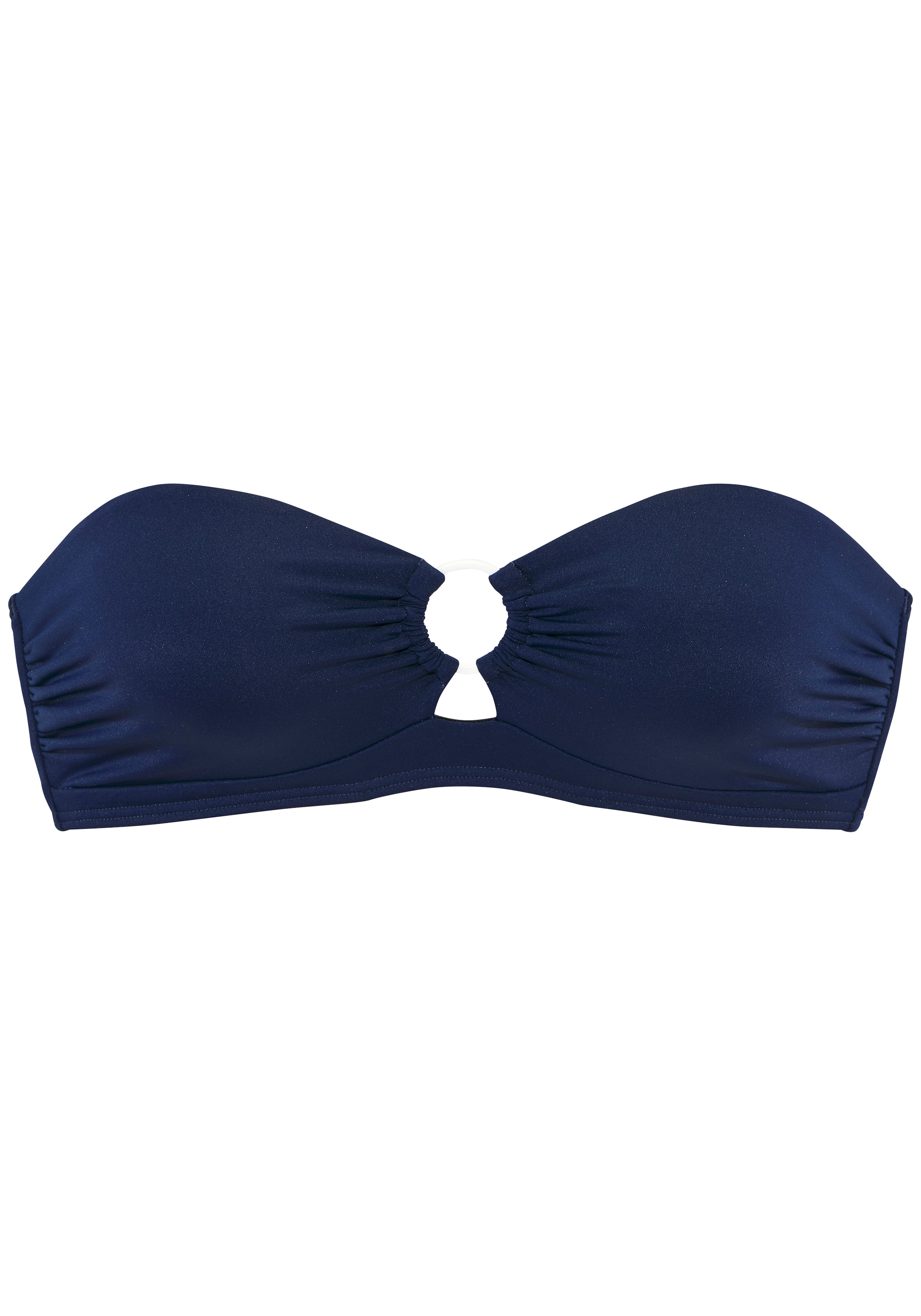 s.Oliver Top bikini bandeau »Beverly« mit kontrastfarbigem Zierring