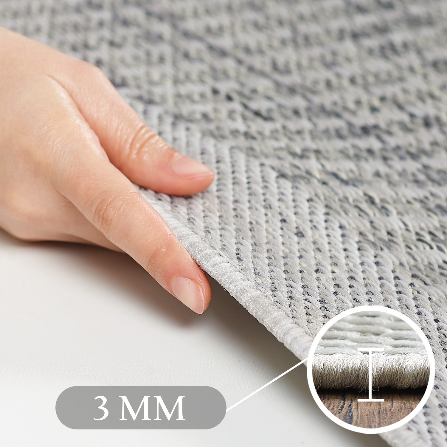 Ayyildiz Teppiche Outdoorteppich »GIZA 1410 , auch als Läufer und Rund« rechteckig 3 mm Höhe Läufer, In- und Outdoor, Wetterfest, Wasserabweisend, robust