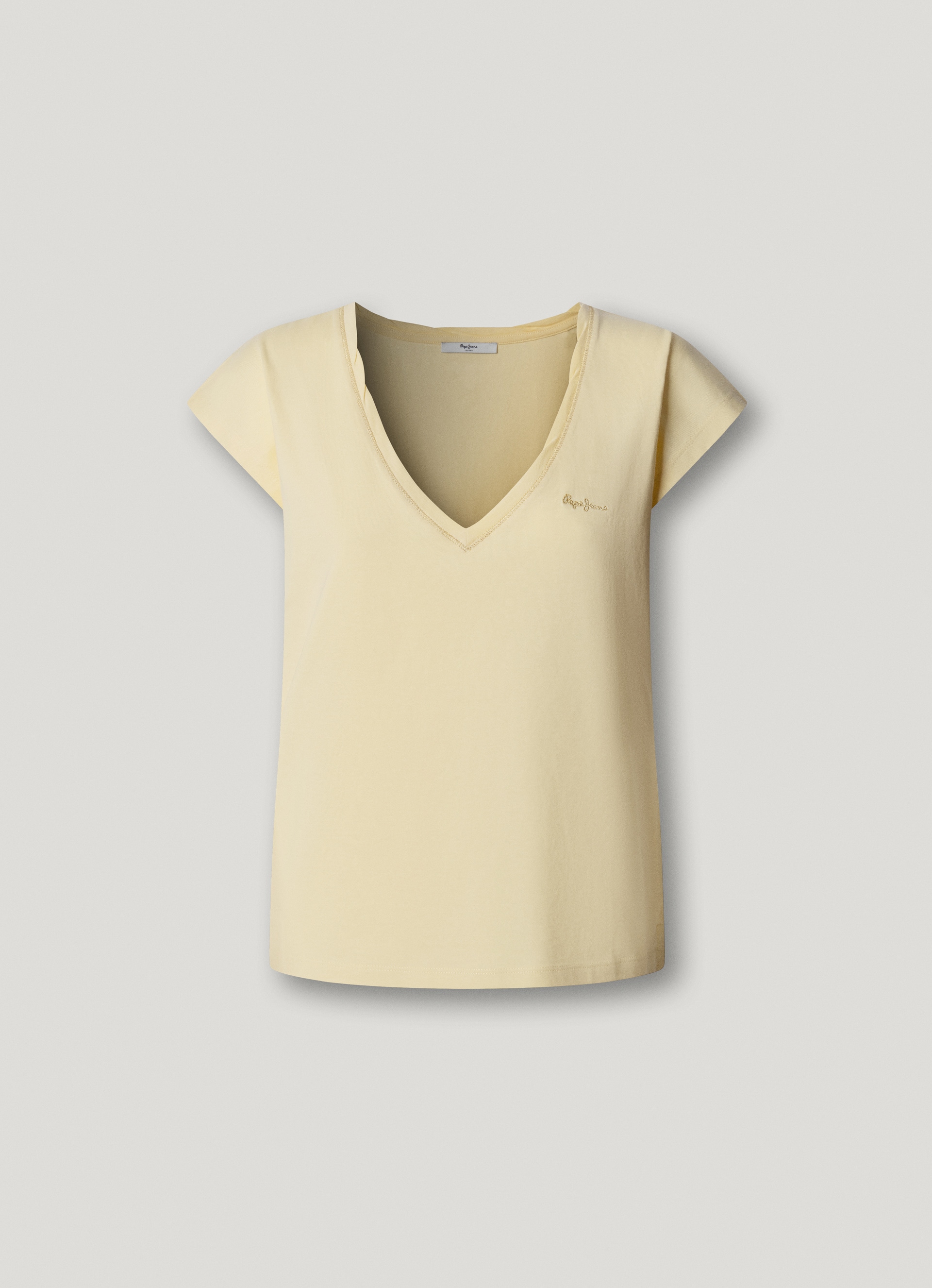 Pepe Jeans T-Shirt »CLOE« mit V-Ausschnitt, Logostickerei
