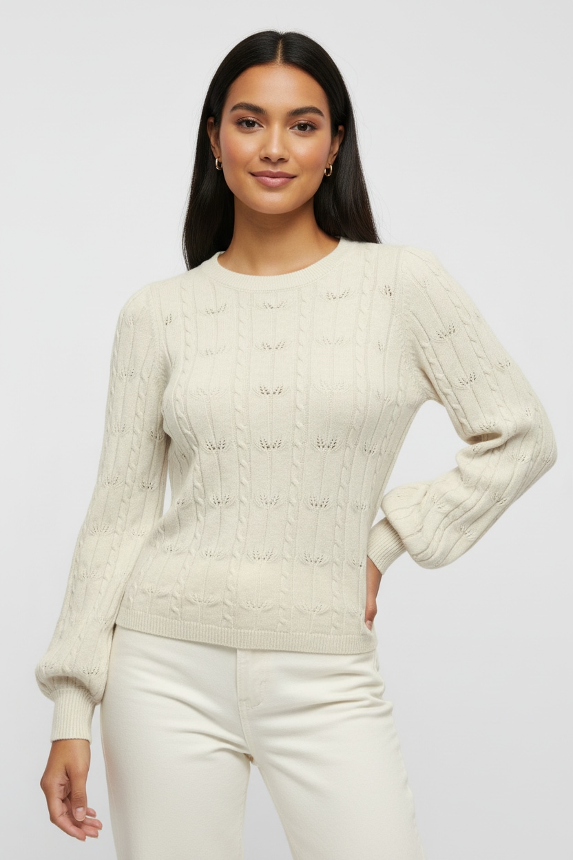 ONLY Strickpullover »ONLKATIA LS STRUCTURE O-NECK PULL CC KNT«