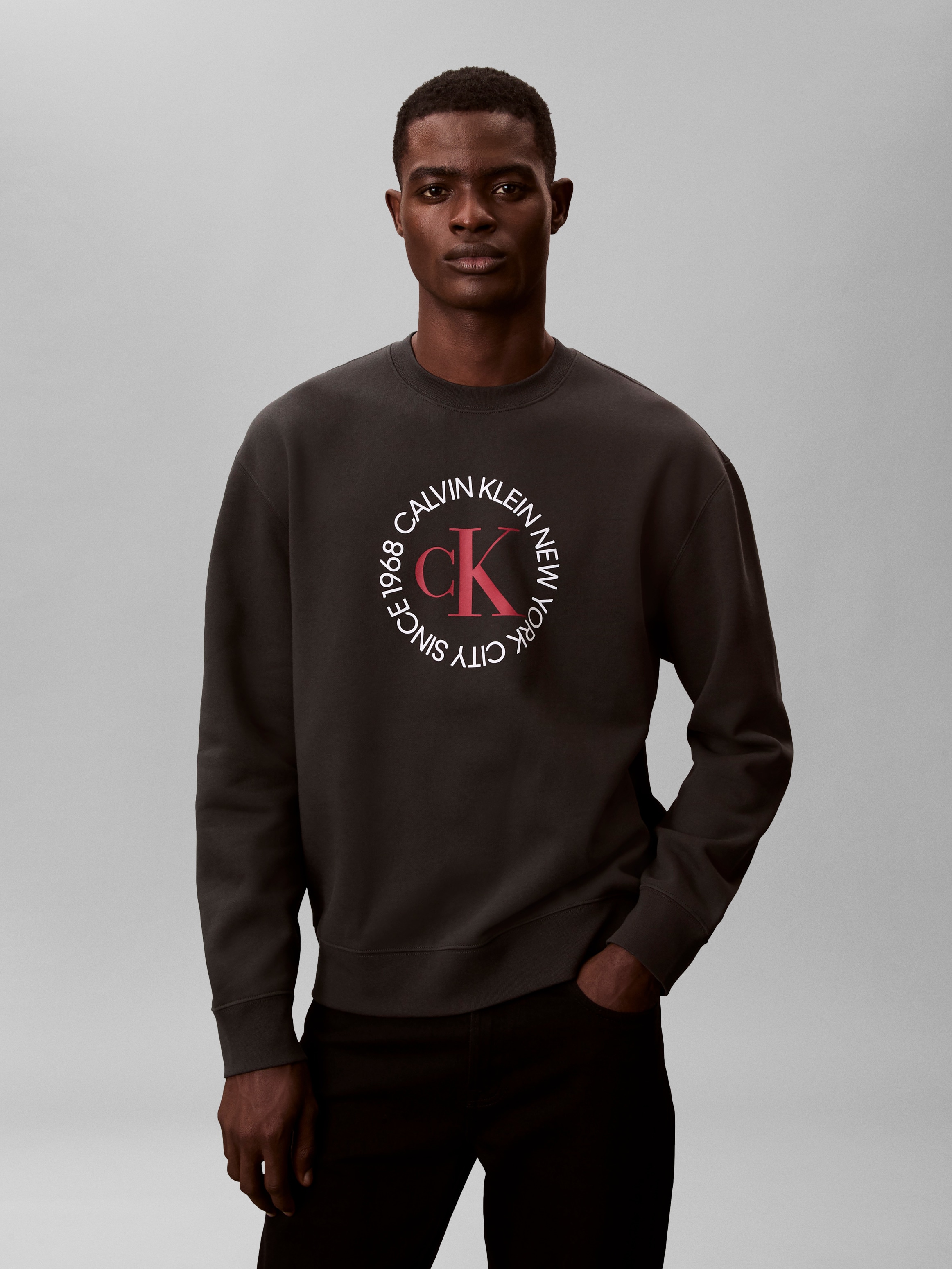 Calvin Klein Jeans Sweatshirt , Regular fit mit Rundhalsausschnitt
