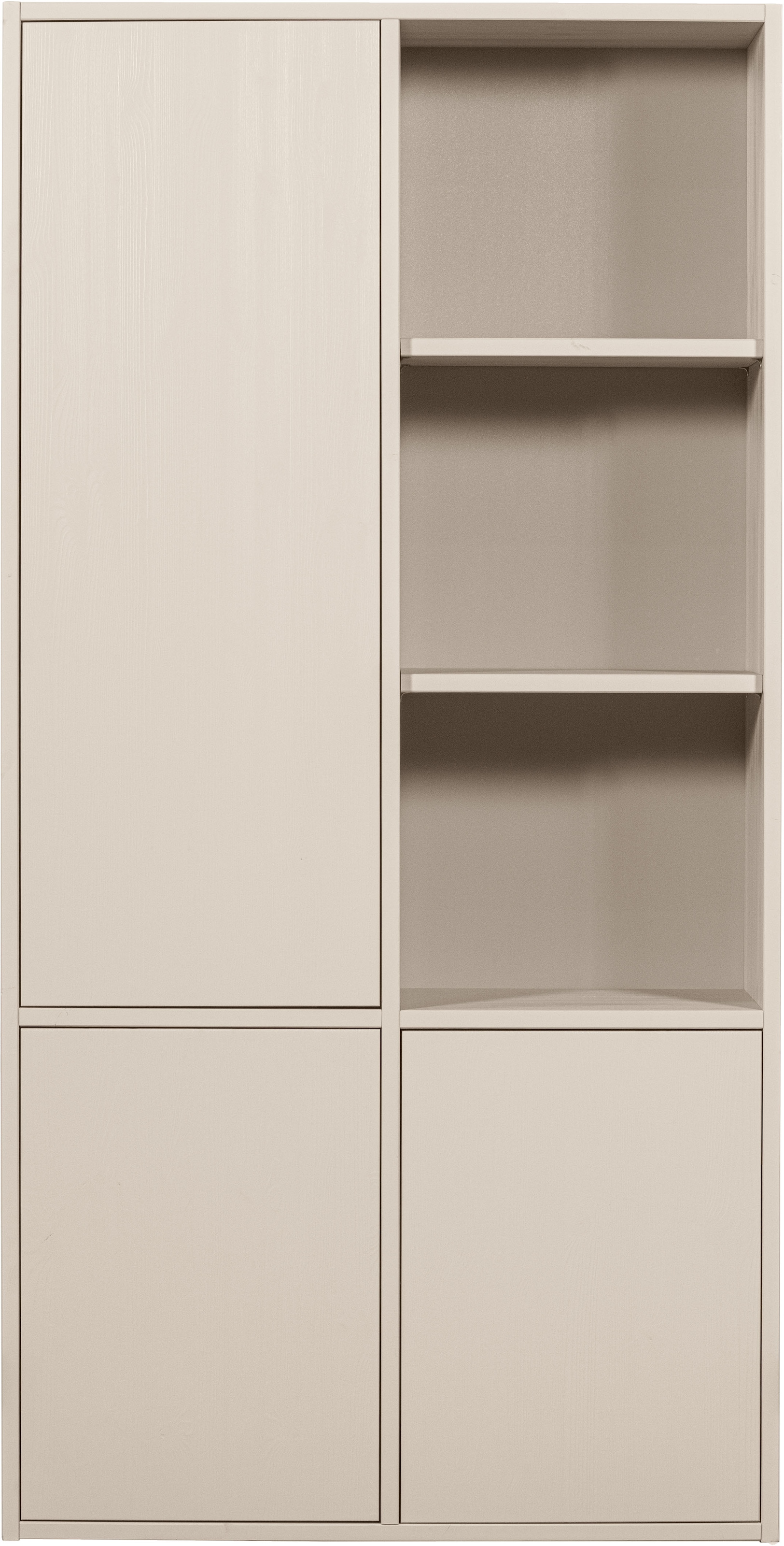 WOOOD Mehrzweckschrank »Merel FSC® Massivkiefer und Druckmechanismus B 100 x T 39,5 x H 200 cm« Tragkraft 10 kg pro Einlegeboden, einfach zu montierbar, Pfleigleicht