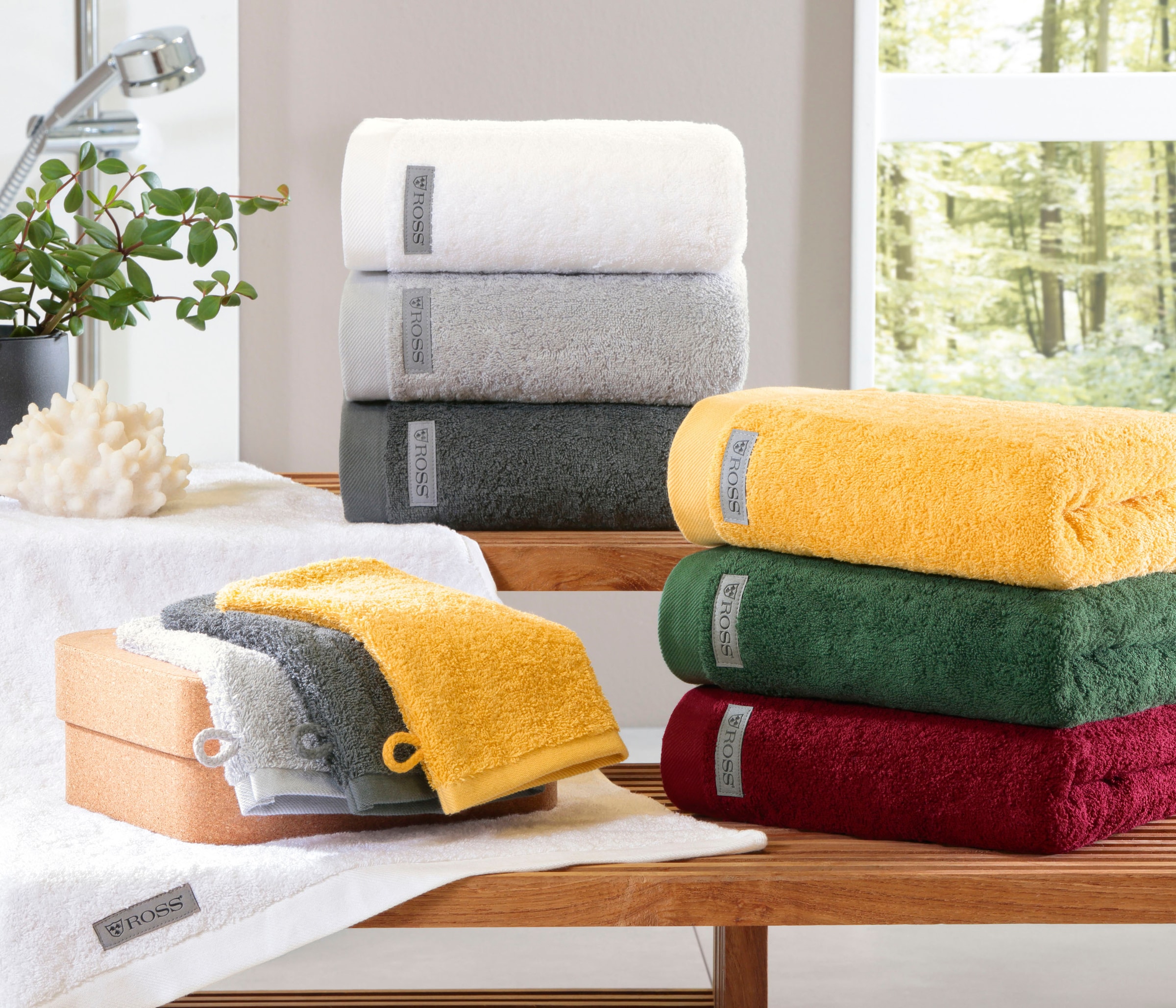 ROSS Handtücher »Sinfonie« in modernen Unifarben