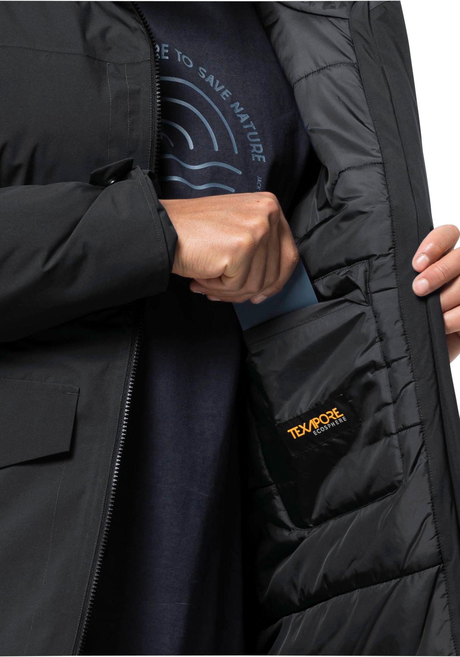 Jack Wolfskin Funktionsparka »KOENIGSBAU« mit Kapuze Wärmend, winddicht, Übergangsjacke