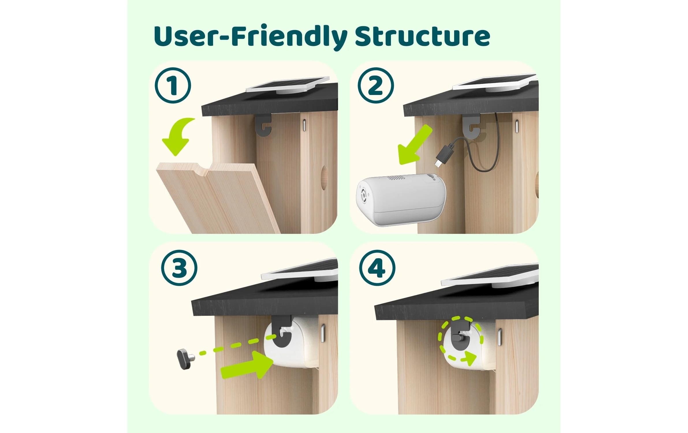 Birdfy Maison des oiseaux »Nistkasten mit Kamera und Solar«