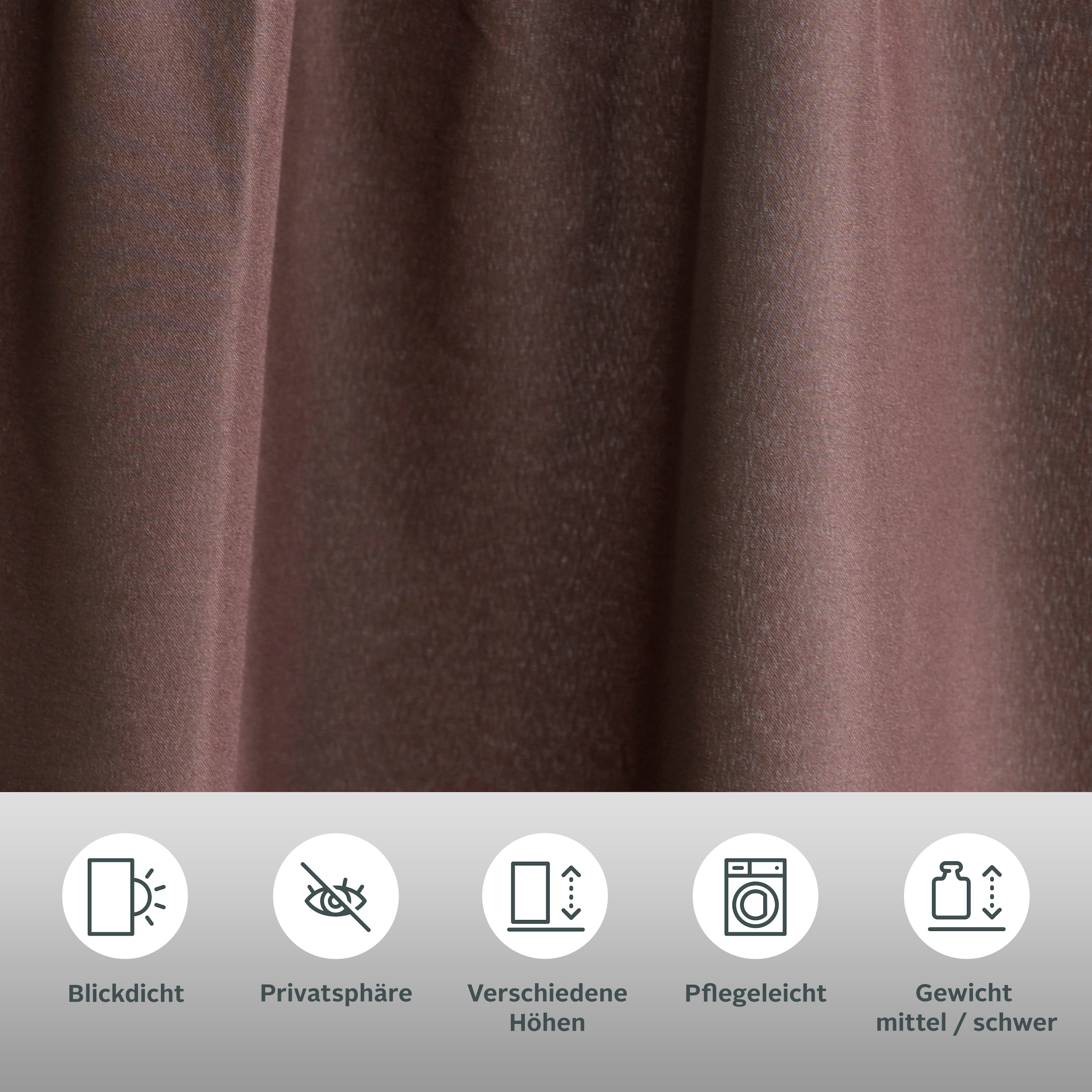 Bruno Banani Vorhang »Lagan« Kräuselband 2 Stk. tlg. 2-er Set, gewebt, Microfaser, versch. Grössen, einfarbig, Bestseller