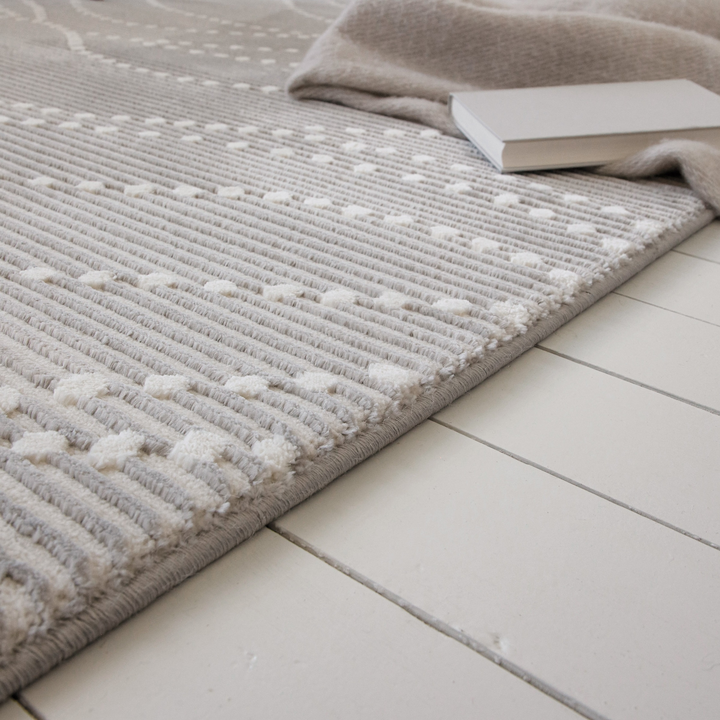 GOODproduct Teppich »Adlee« rechteckig 12 mm Höhe Kurzflorteppich, gewebt, geometrisch, Wohnzimmer, modern, Punkte