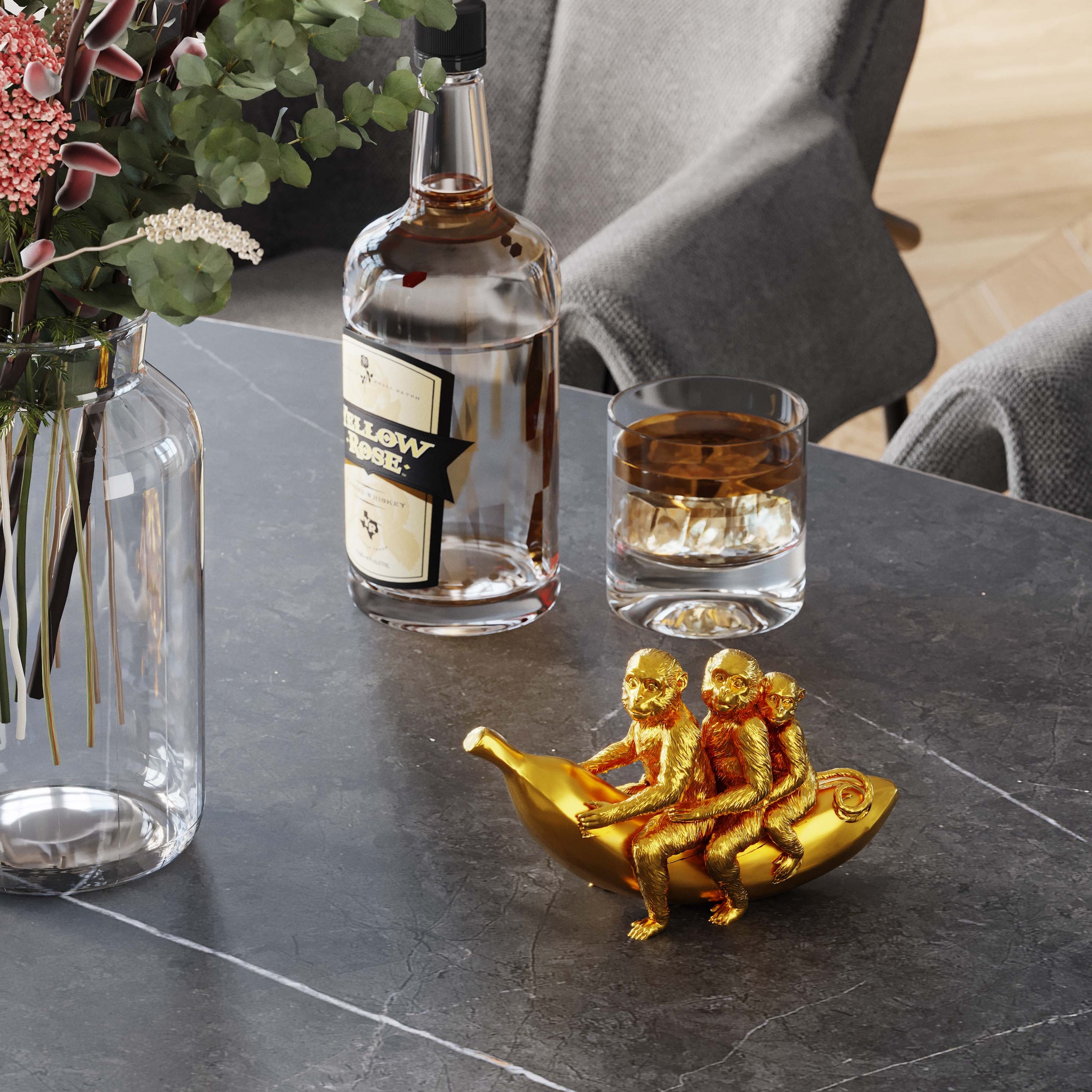 Kare Design Figurine de décoration »Banana Ride 12cm«
