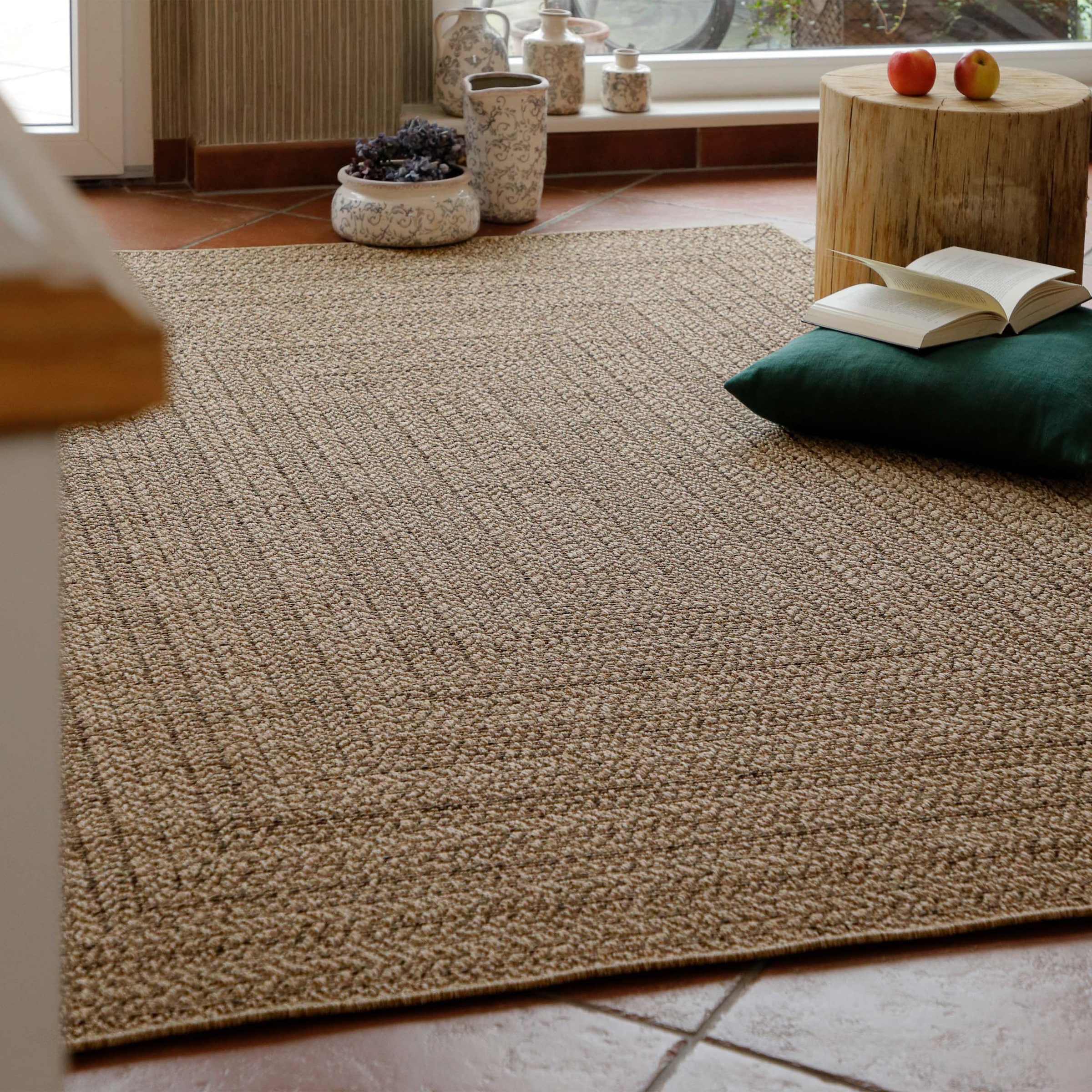 Wecon home Tapis »Layo« Rectangulaire 6 mm Höhe Flachgewebe, wetterfest, geometrisches Design, In- & Outdoor Teppich