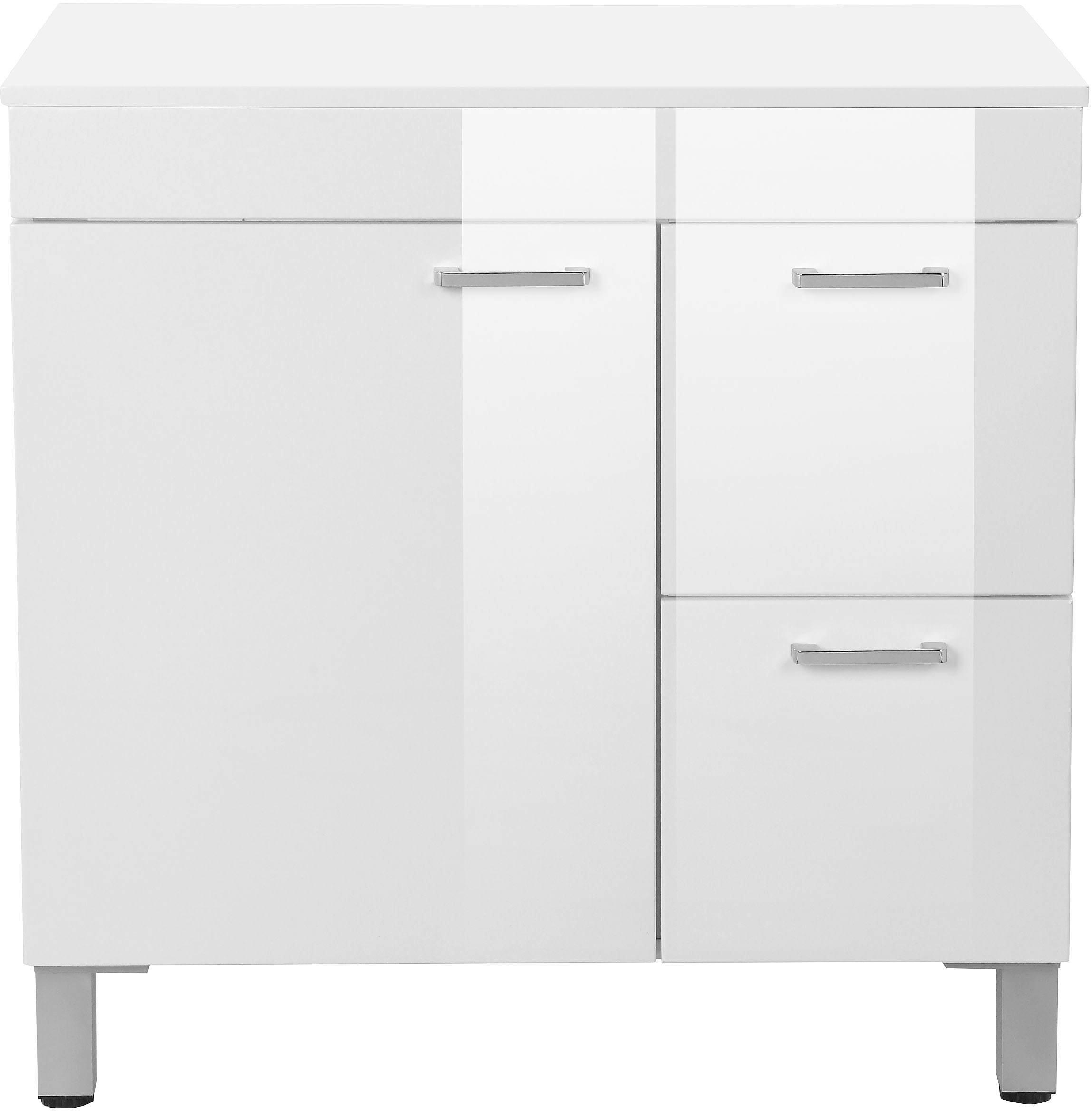 welltime Table de lavage »Florenz, Badezimmerschrank,Badschrank« Stauraum Waschtisch, 2 Schubladen und 1 Tür