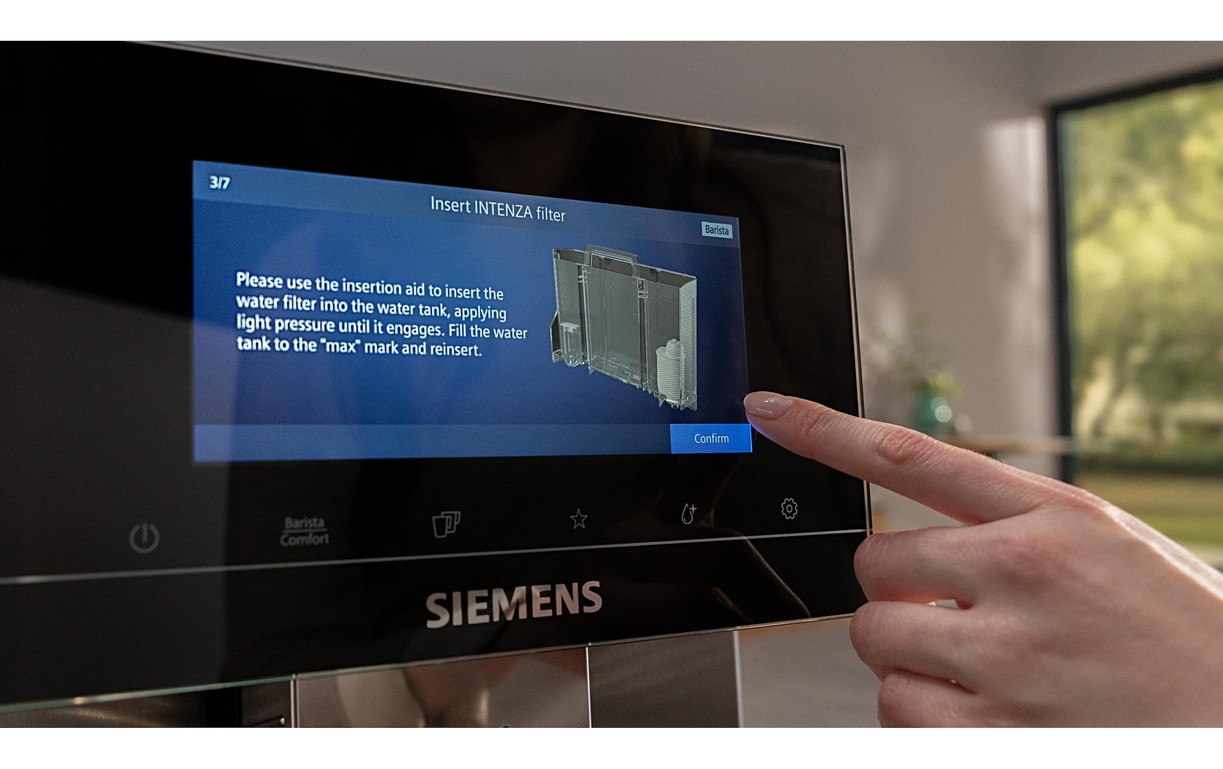 SIEMENS Filtre de rechange »BRITA Intenza TZ70033A« 3 tlg. 3 Stück, verringert den Kalkgehalt des Wassers